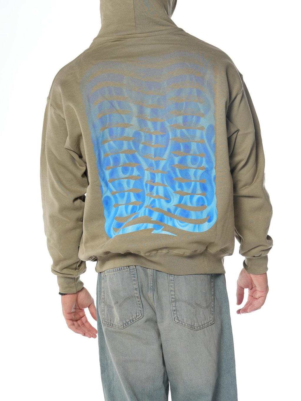 Felpa Propaganda Verde Ribs Flame FE470 VERDE PROPAGANDA 