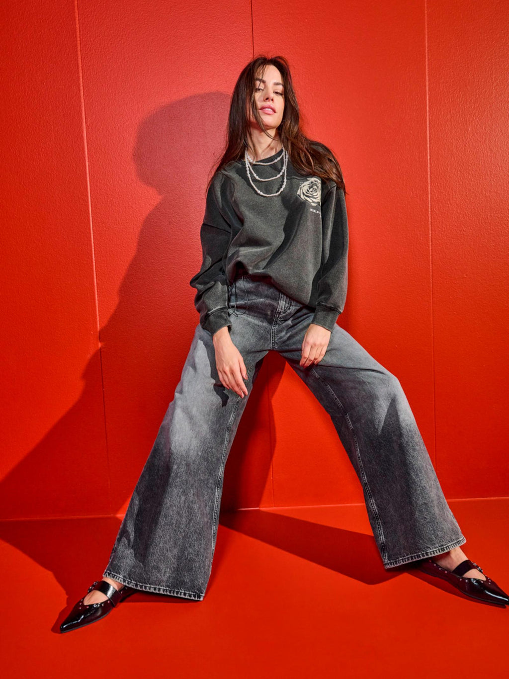 Jeans Only Camden Grigio Baggy 15357690 /Medium Grey Denim ONLY 