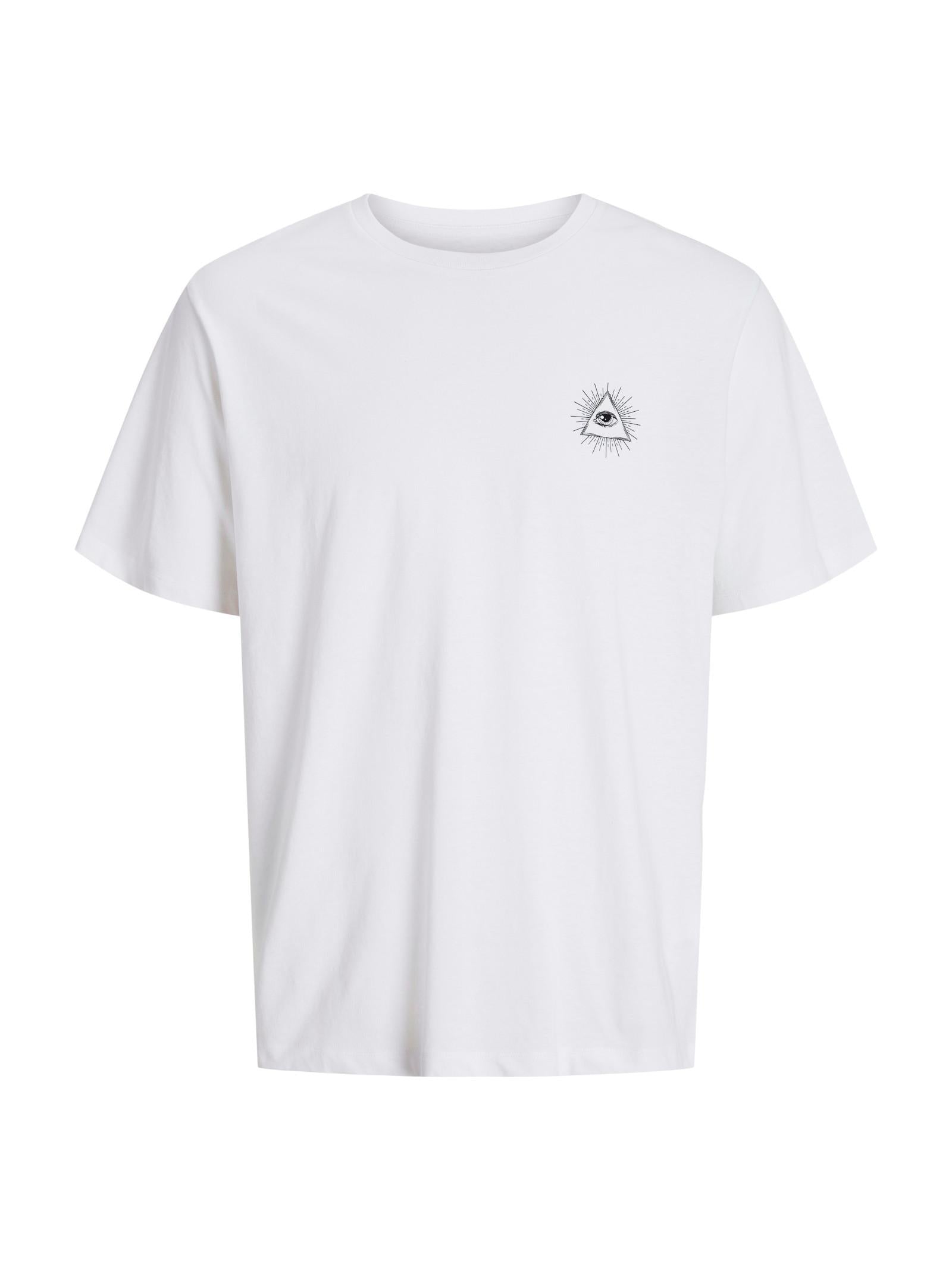 T-shirt Jack & Jones Jackie Bianco stampa 12271366 /White JACK & JONES 