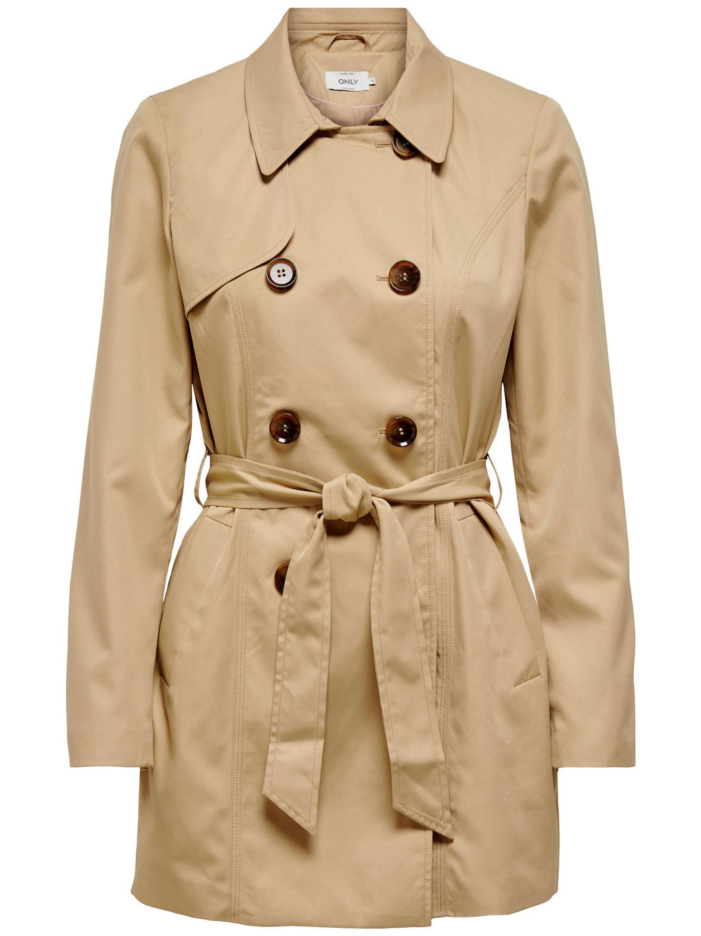 Trench Only Beige Valeria doppiopetto 15191821 /Ginger Root ONLY 