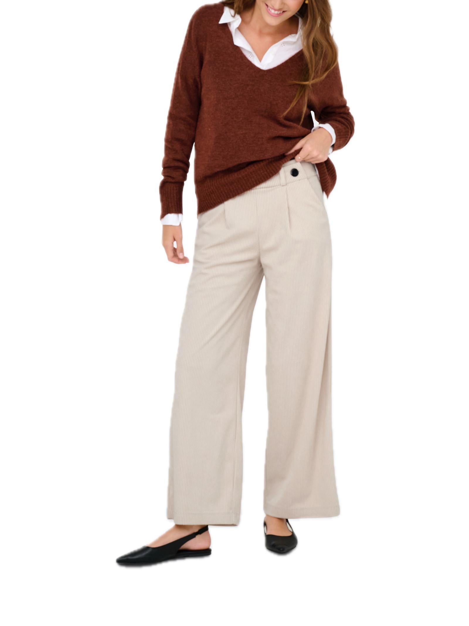 Pantalone Jacqueline De Yong Geggo Beige a coste 15357186 /Pumice Stone JDY 