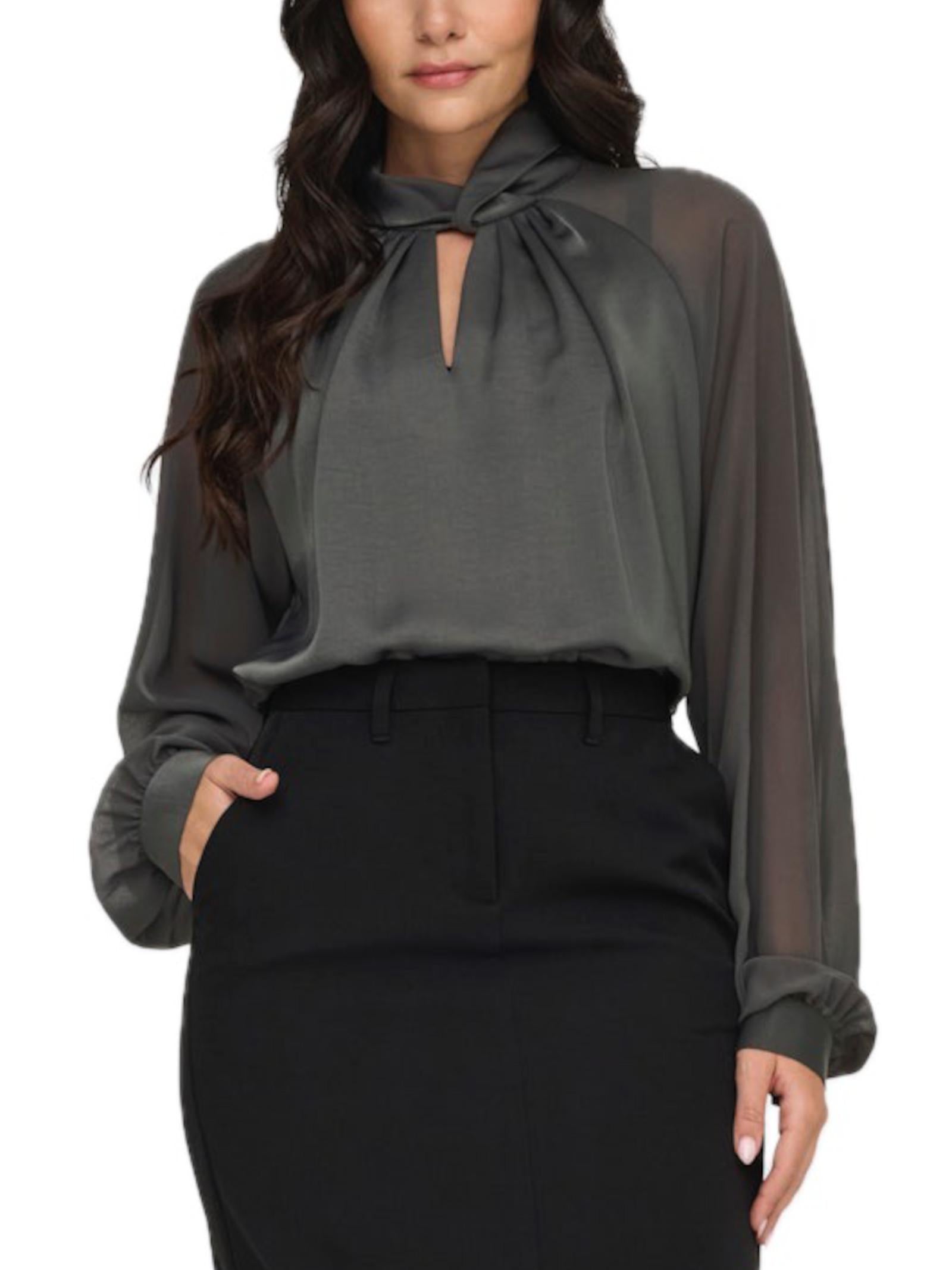Blusa JDY Antracite manica lunga