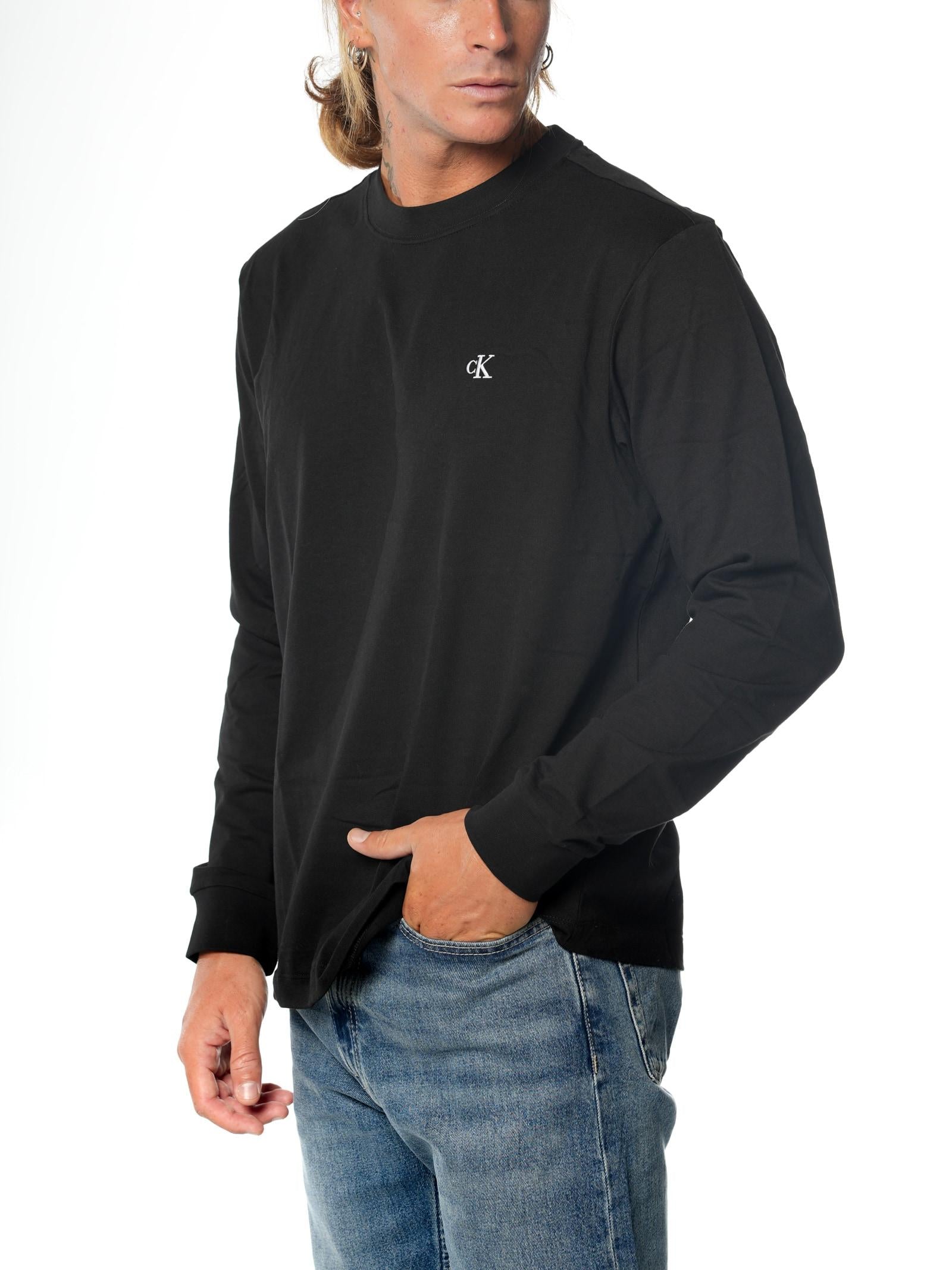 T-shirt Calvin Klein Nero manica lunga LV04RD247G UB1 CALVIN KLEIN 