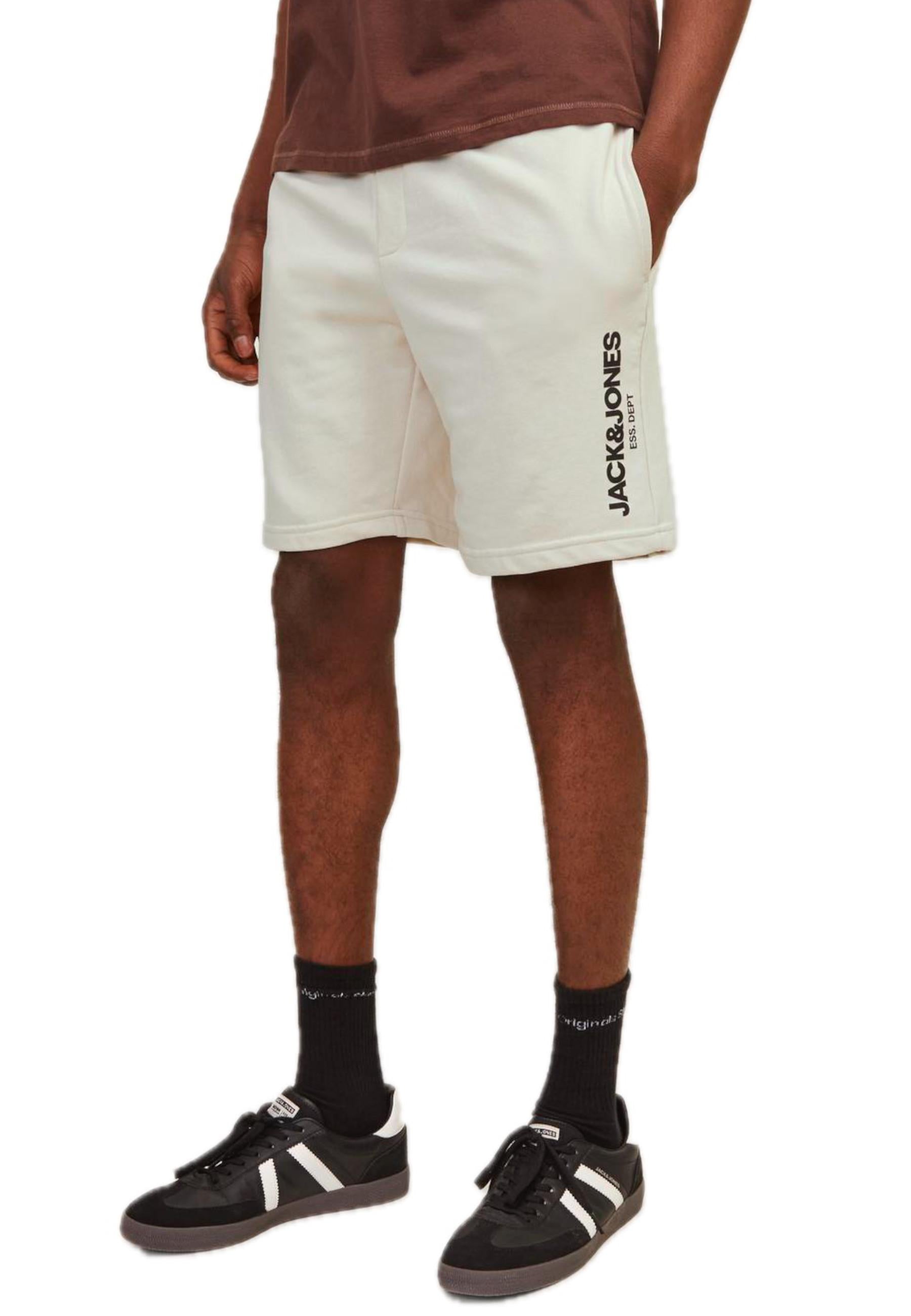 Bermuda Jack & Jones Beige in felpa