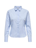 Camicia Only Aida Celeste con strass 15366704 /Brunnera Blue ONLY 