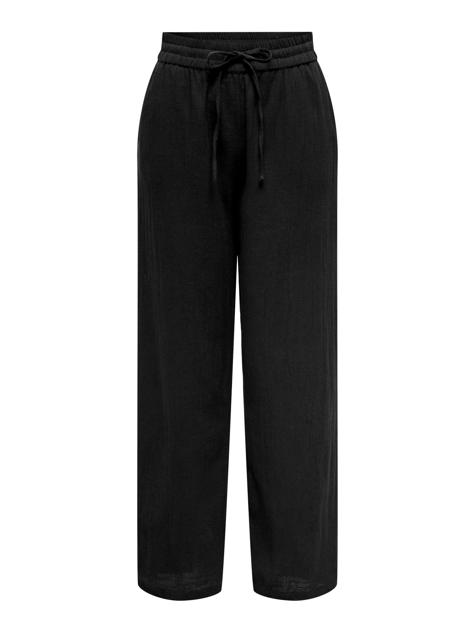 Pantalone Only Nero Tizana vita elasticizzata 15319090 /Black ONLY 