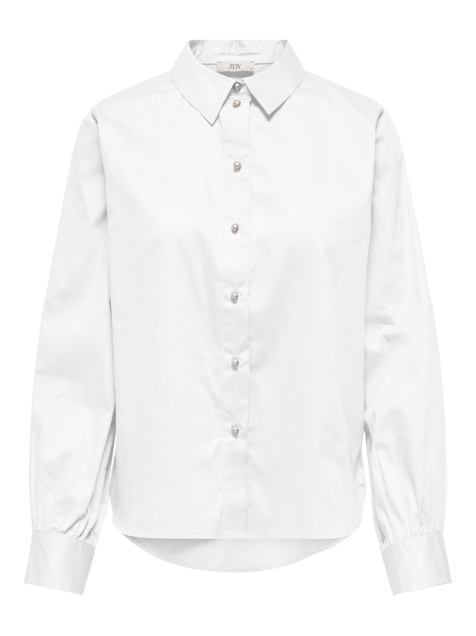 Camicia Jacqueline De Yong Willow Bianco con perle 15358208 /White JDY 
