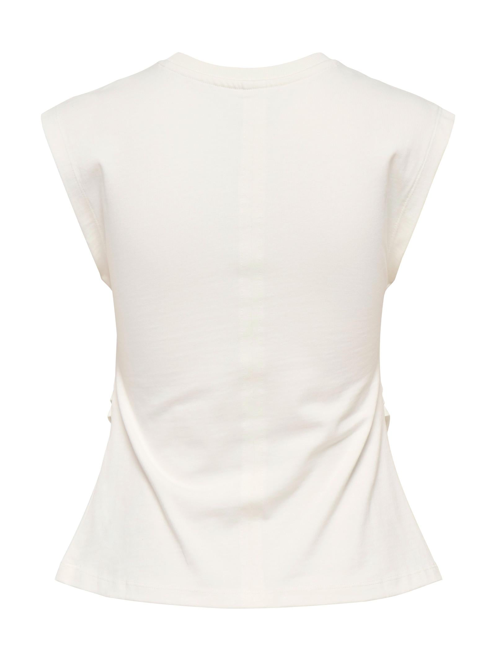 T-shirt Only Bianco Marie con piega 15372452 /Cloud Dancer ONLY 