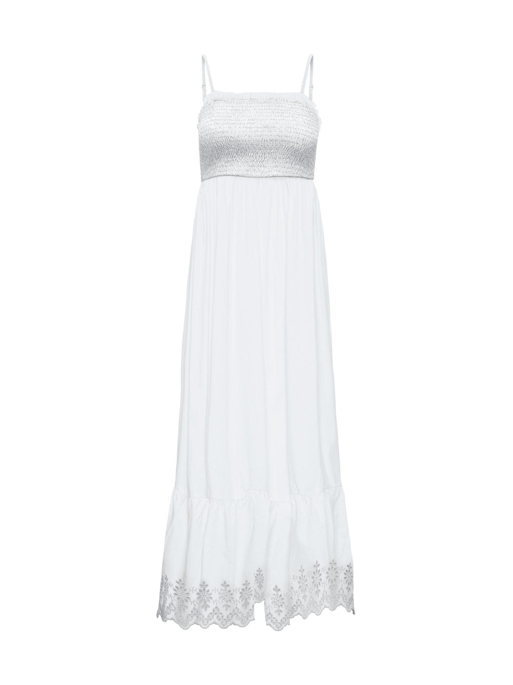 Abito Only Bianco Lou con smock 15343773 /Bright White ONLY 
