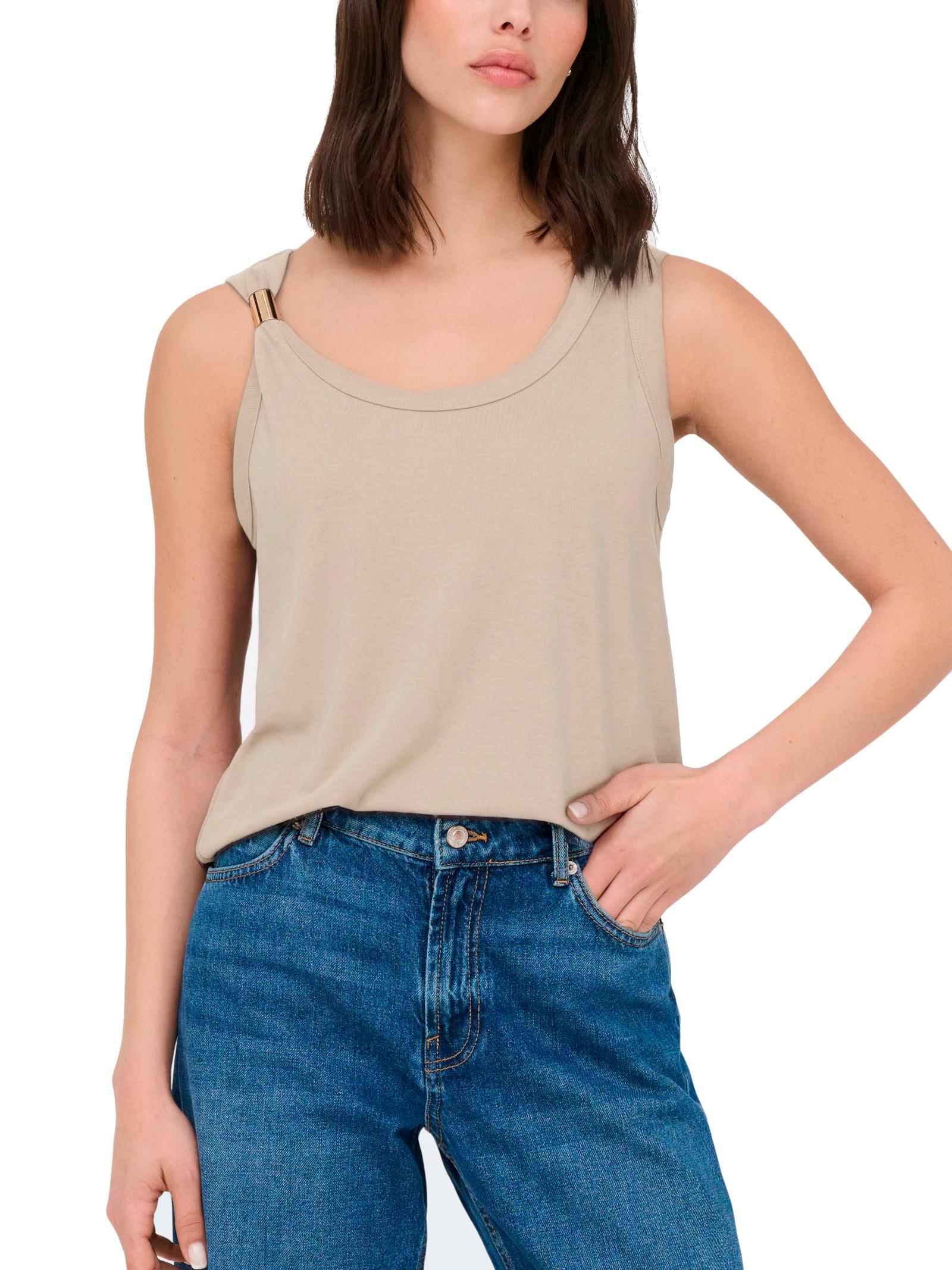 Top JDY Beige Uffa regular 15369973 /Tapioca JDY 