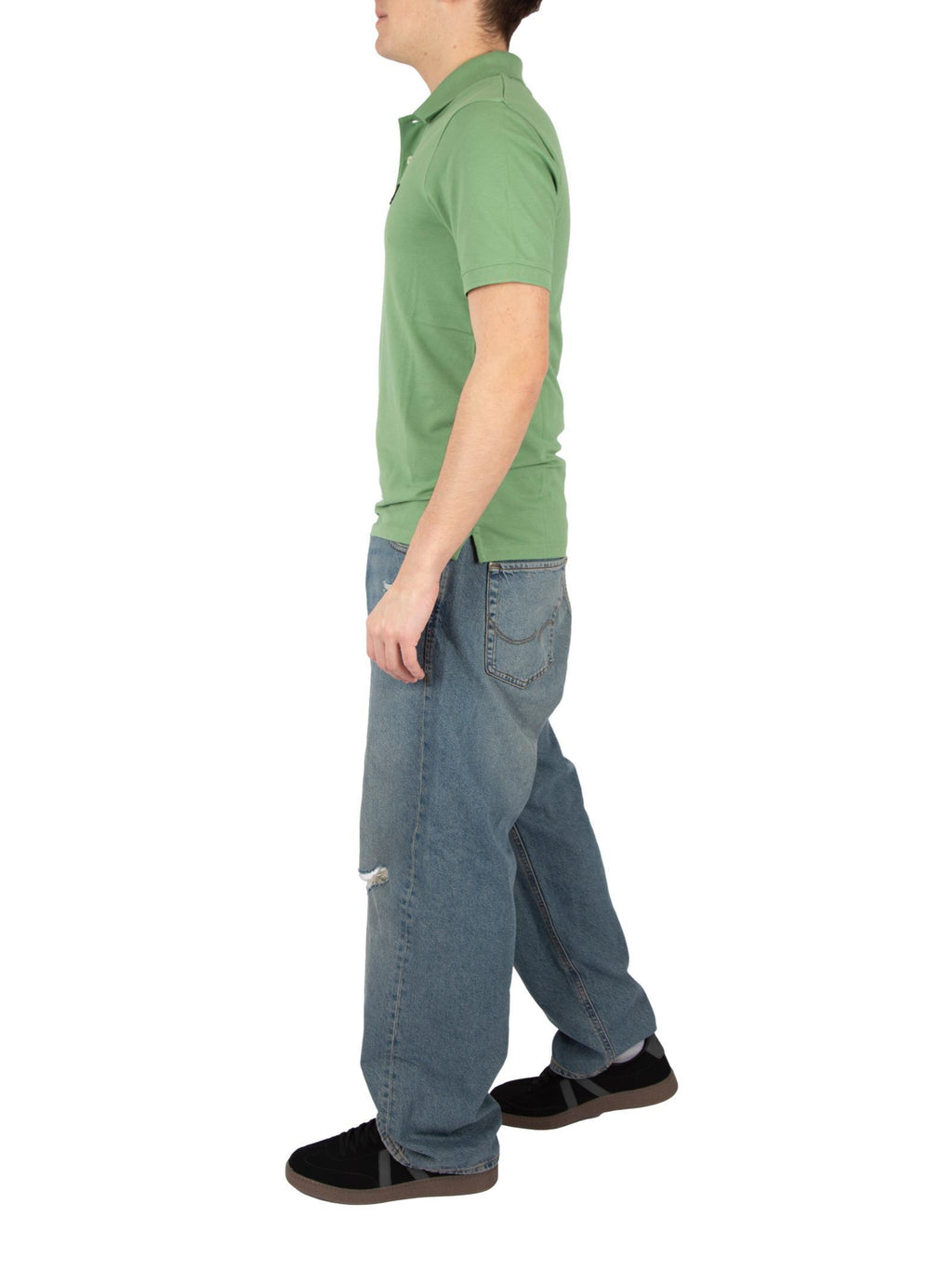 Polo Lyle & Scott Plain Verde manica corta SP400VOG SMOKE GREEN LYLE & SCOTT 