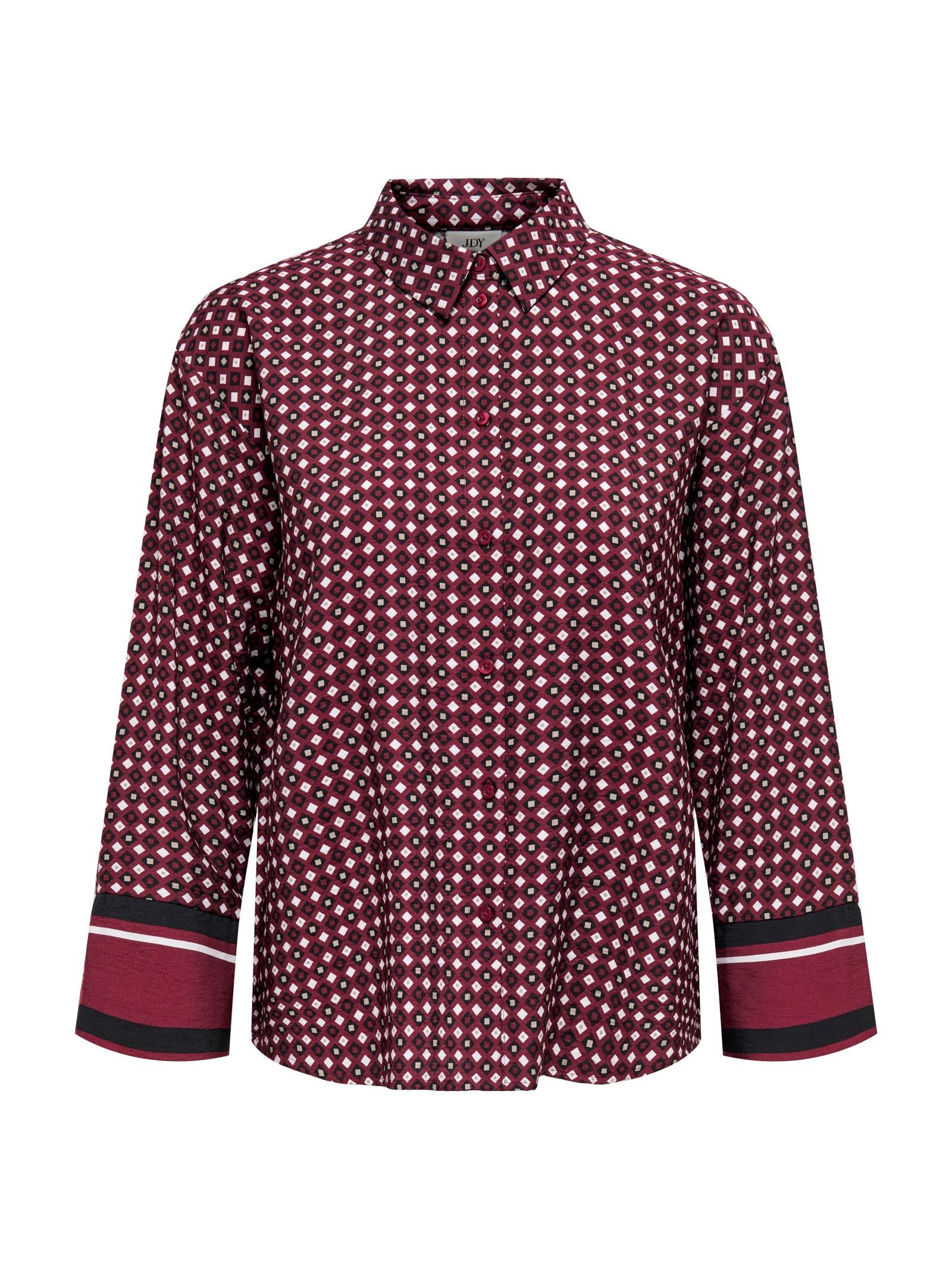 Camicia Jacqueline De Yong Alice Bordeaux fantasia 15356522 /Maroon Banner JDY 