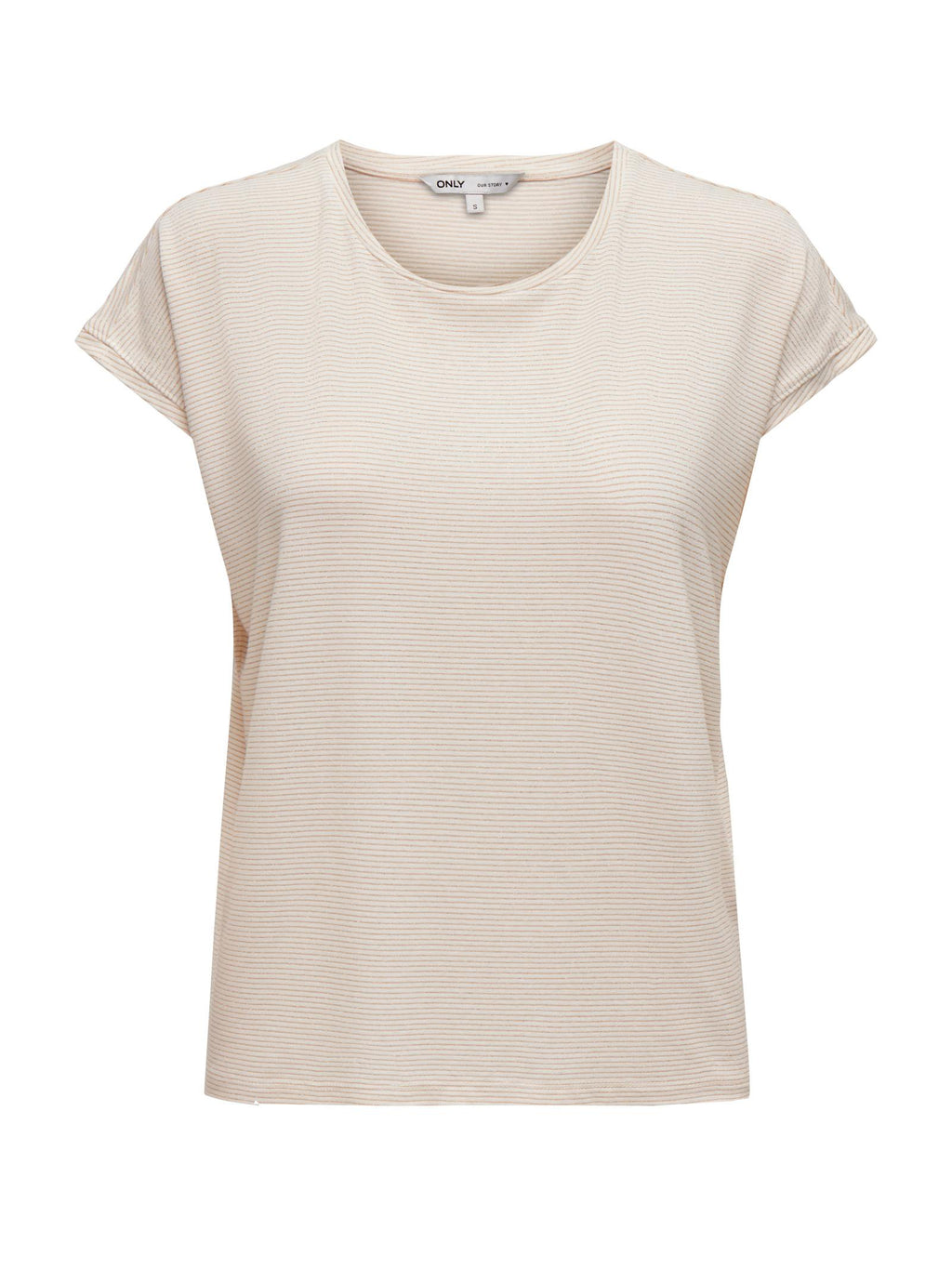 T-shirt Only Bianco Claudia glitter 15318422 /Cloud Dancer ONLY 