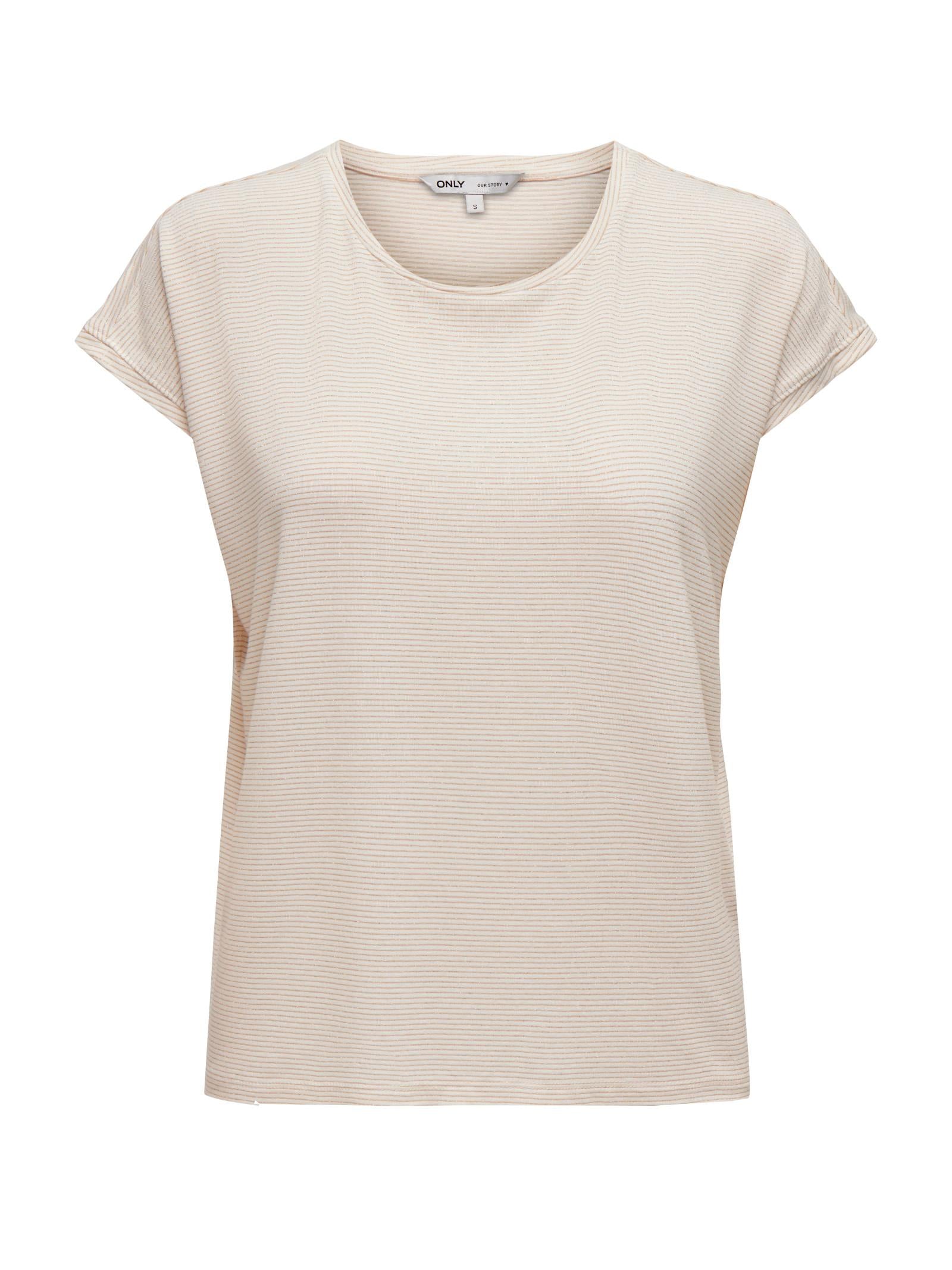 T-shirt Only Bianco Claudia glitter 15318422 /Cloud Dancer ONLY 