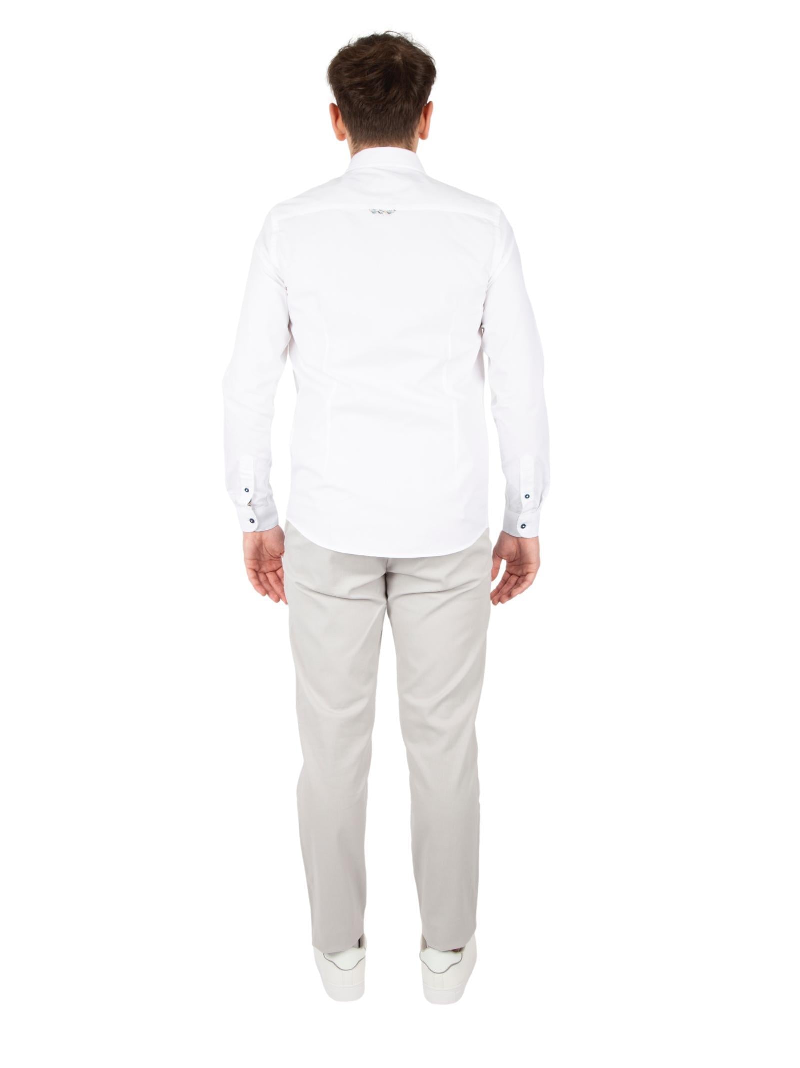 Camicia Seinse Microfantasia Bianca CE1032 BIANCO SEINSE 