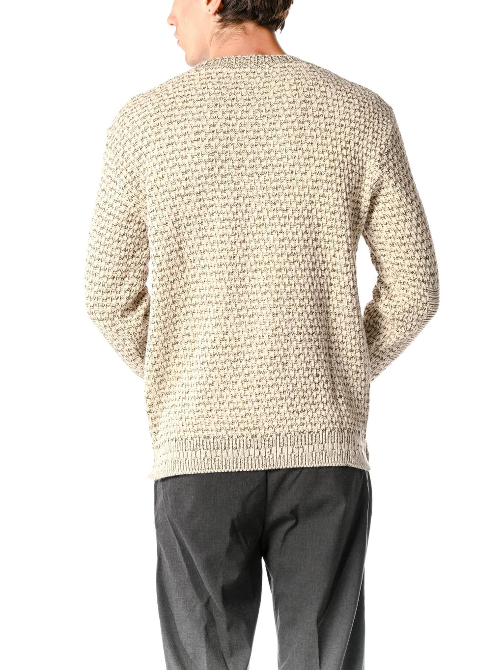 Maglia Block Eleven Beige chicco di riso 13BITONTO BEIGE BLOCK ELEVEN 