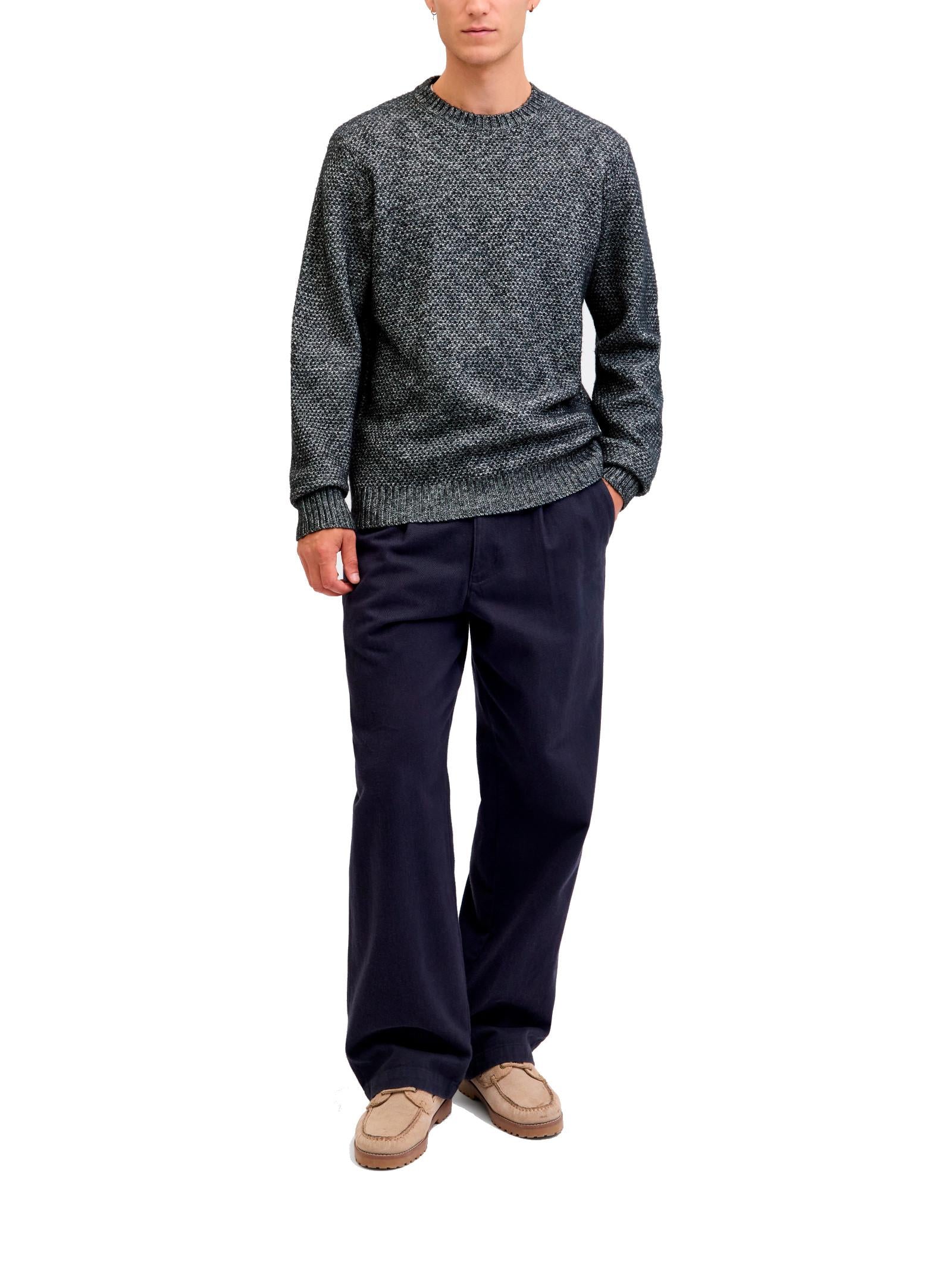 Maglia Jack & Jones Wilson Blu melange 12286140 /NIGHT SKY JACK & JONES 