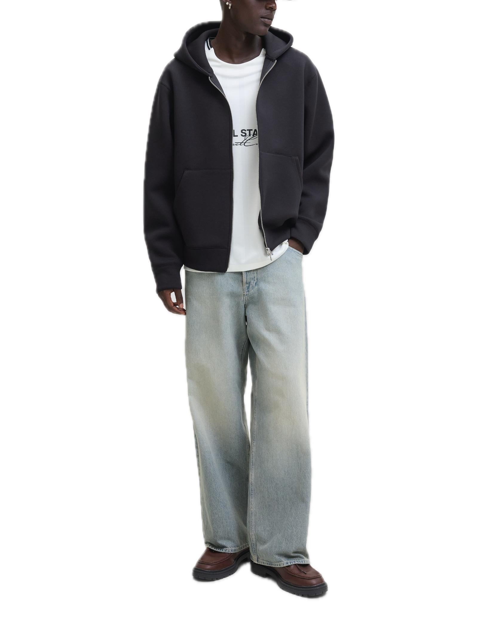 Felpa Jack & Jones Scuba Nero tessuto tecnico 12282972 /Black JACK & JONES 