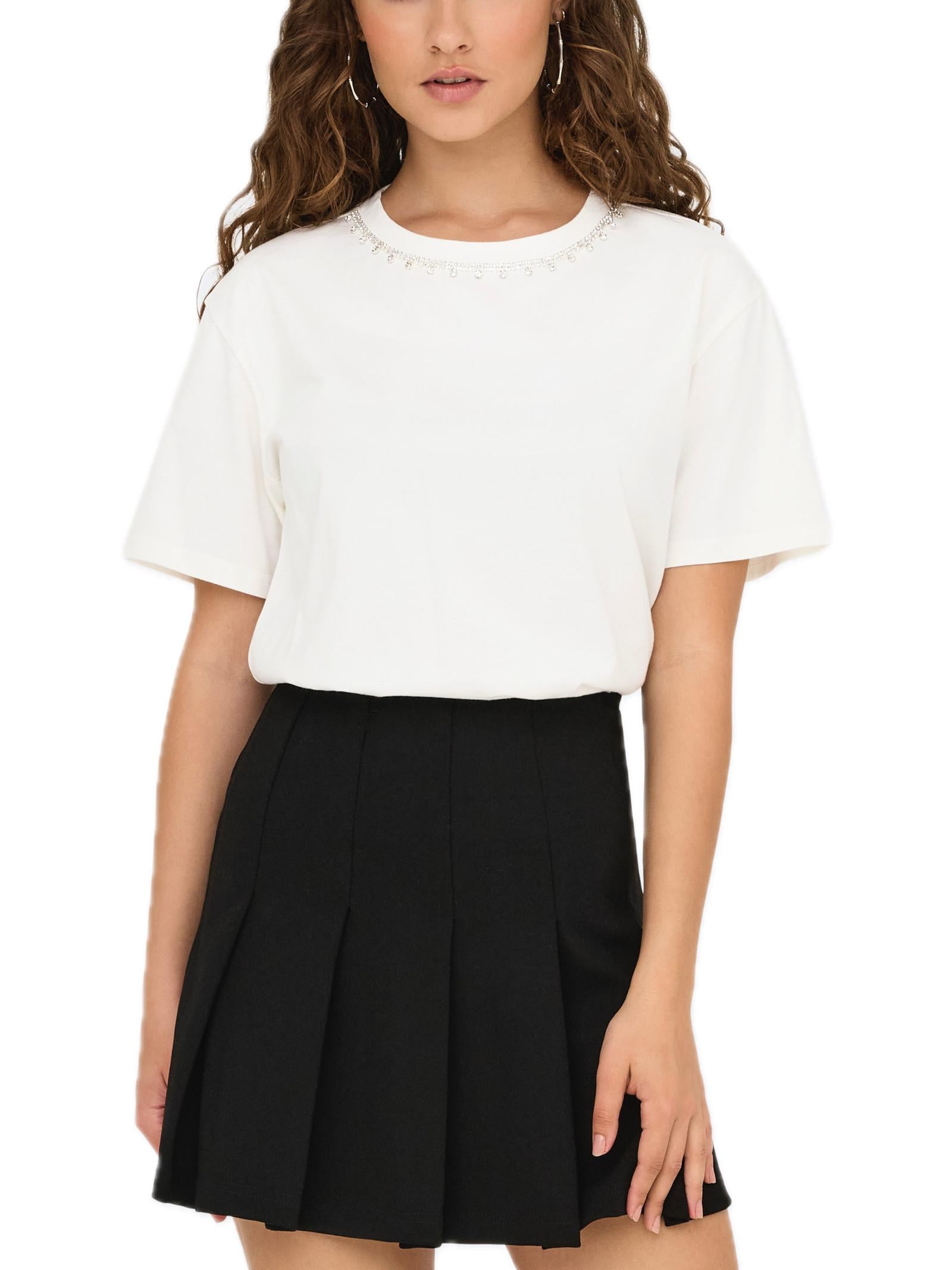 T-shirt Jacqueline De Yong Kyra Bianco 15350522 /Cloud Dancer JDY 