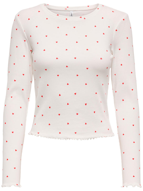 ONLY 15267224/Hearts Cloud Dancer