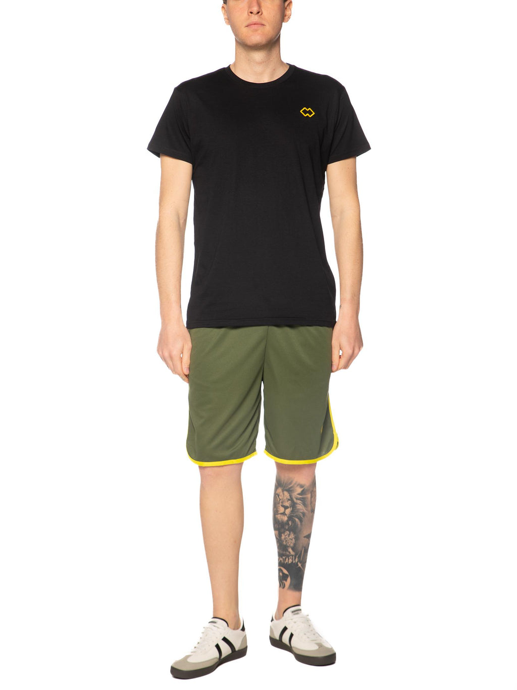 Bermuda Errea Verde giallo con logo piccolo R33P0T 68850 ERREA 
