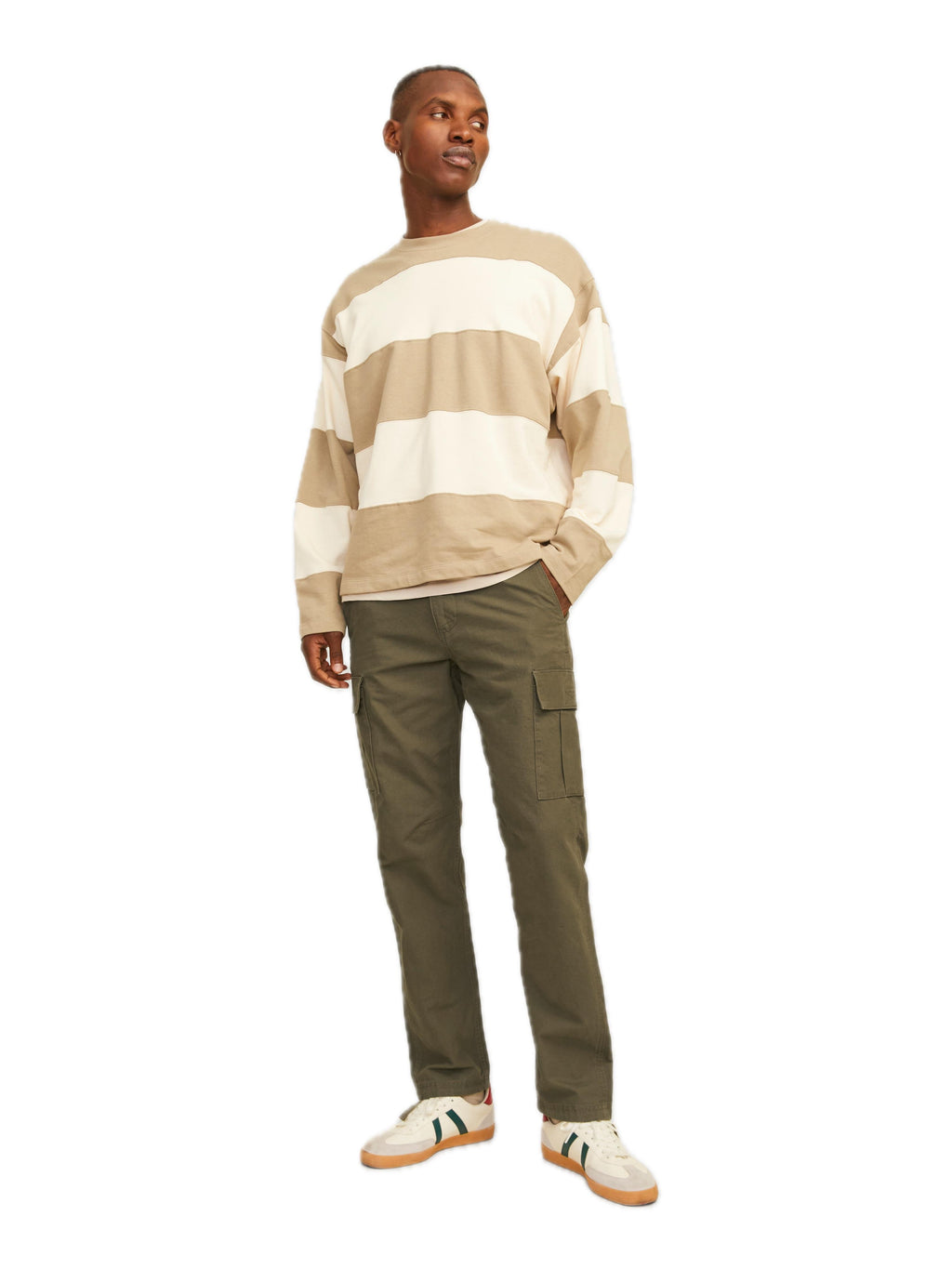 Pantalone Jack & Jones Kane Verde Cargo 12258150 /Olive Night JACK & JONES 