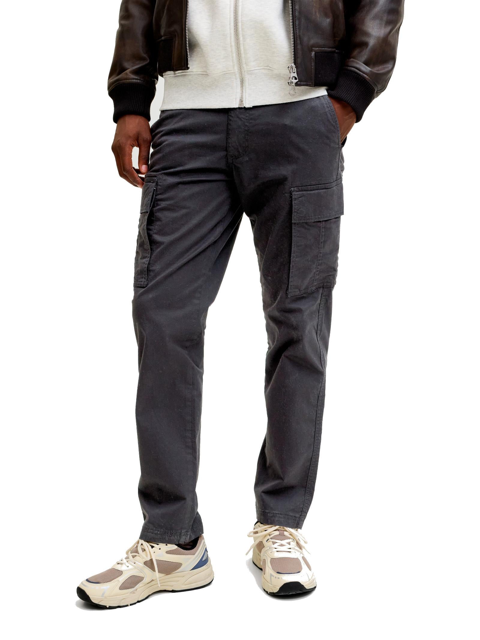 Pantalone Jack & Jones Nero Kane cargo relaxed 12291962 /Black JACK & JONES 
