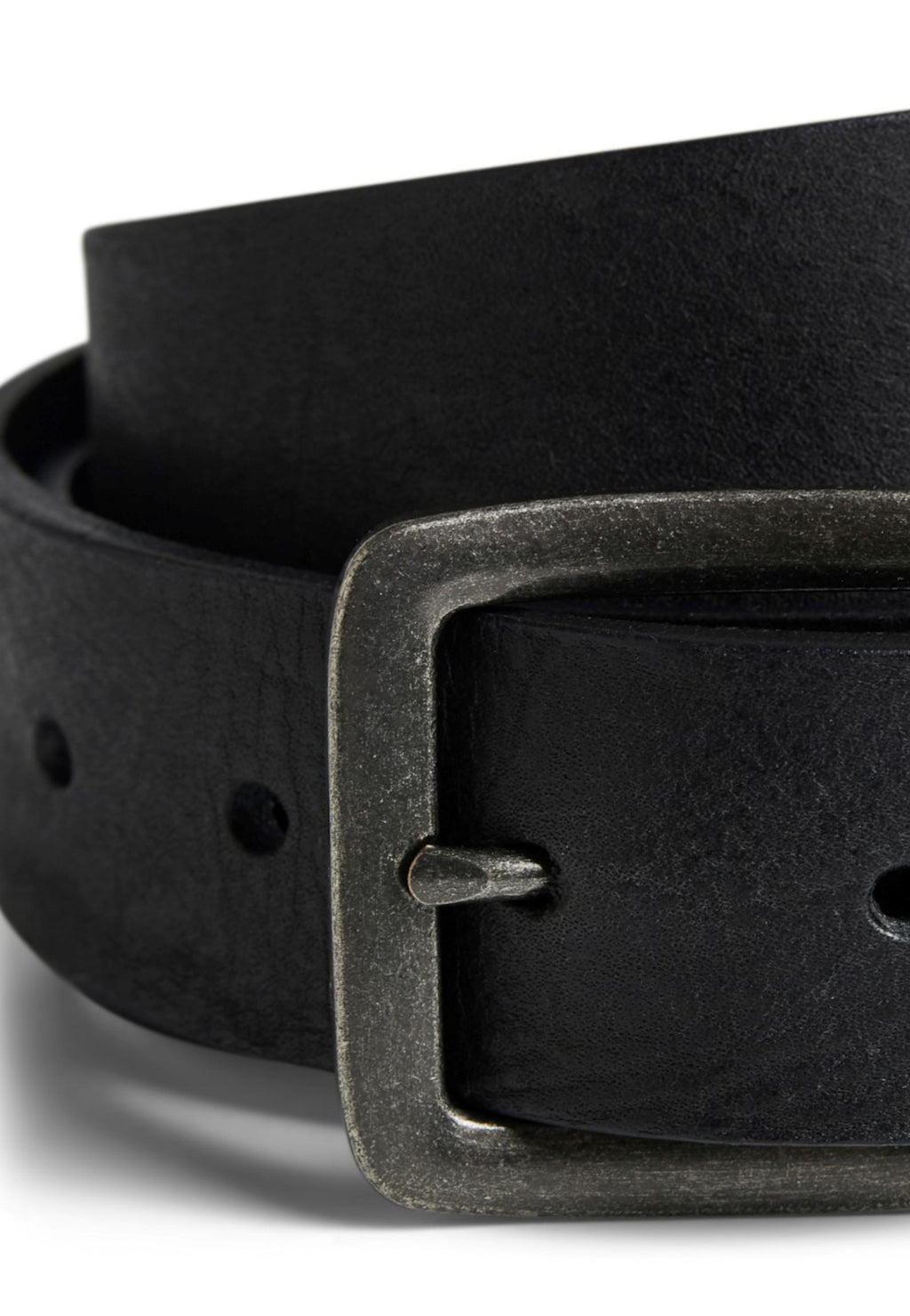 Cintura Jack & Jones Nera Victor in pelle<BR/> 12152757 /Black JACK & JONES 