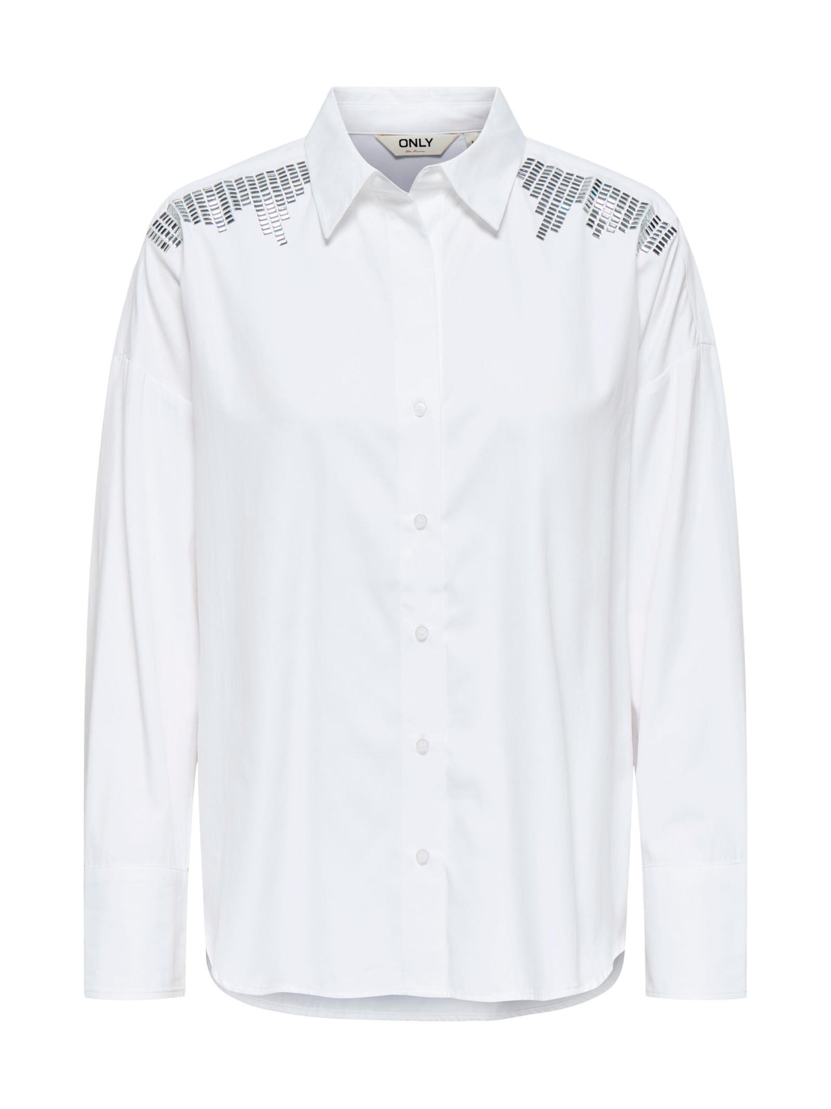 Camicia Only Oregon Bianco con glitter 15354862 /Bright White ONLY 