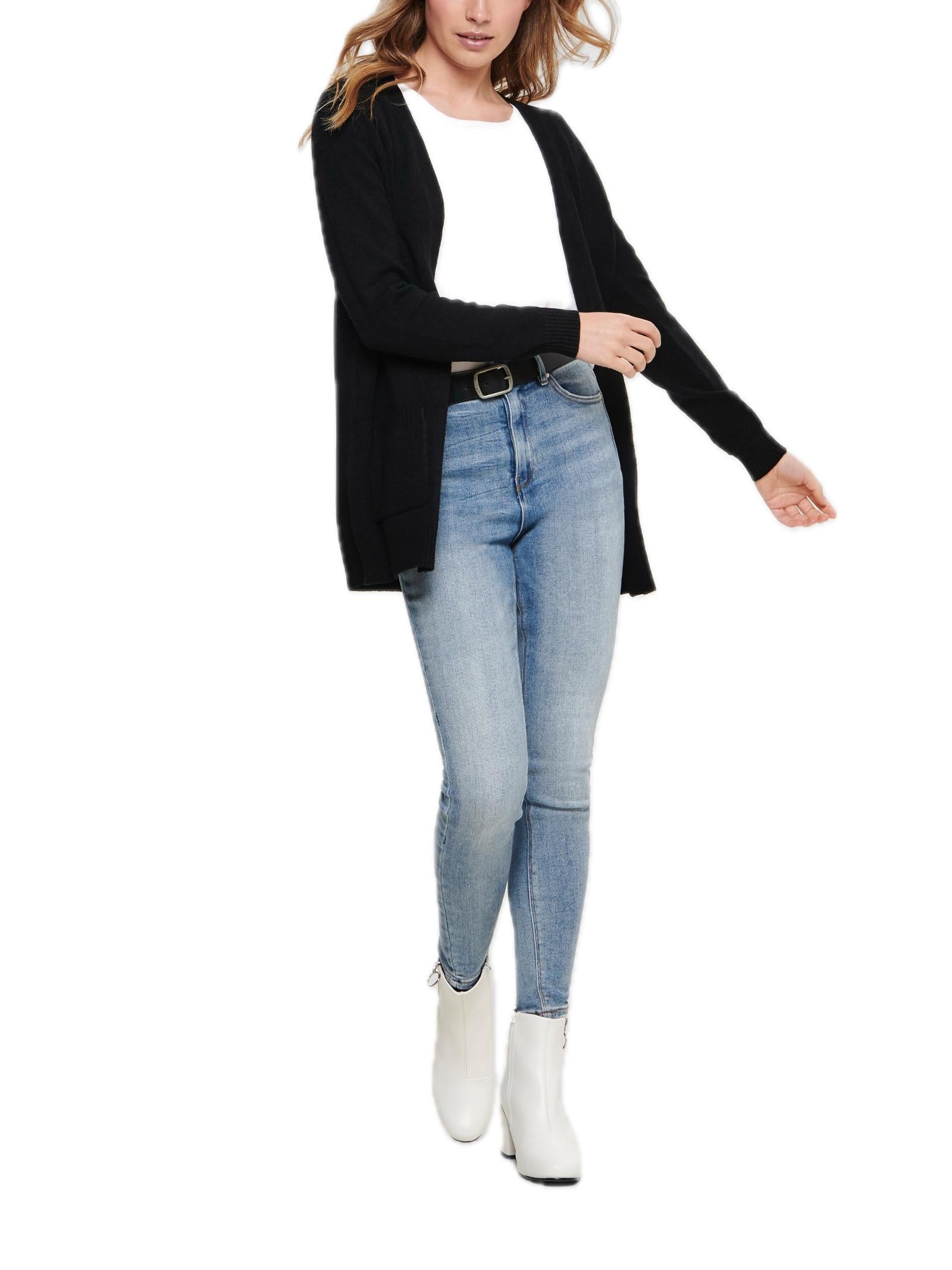 Cardigan Only Lesly Nero con tasche 15174274 /Black ONLY 