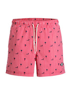 Costume Jack & Jones Maui Stripe Riga rossa 12291425 /True Red JACK & JONES 