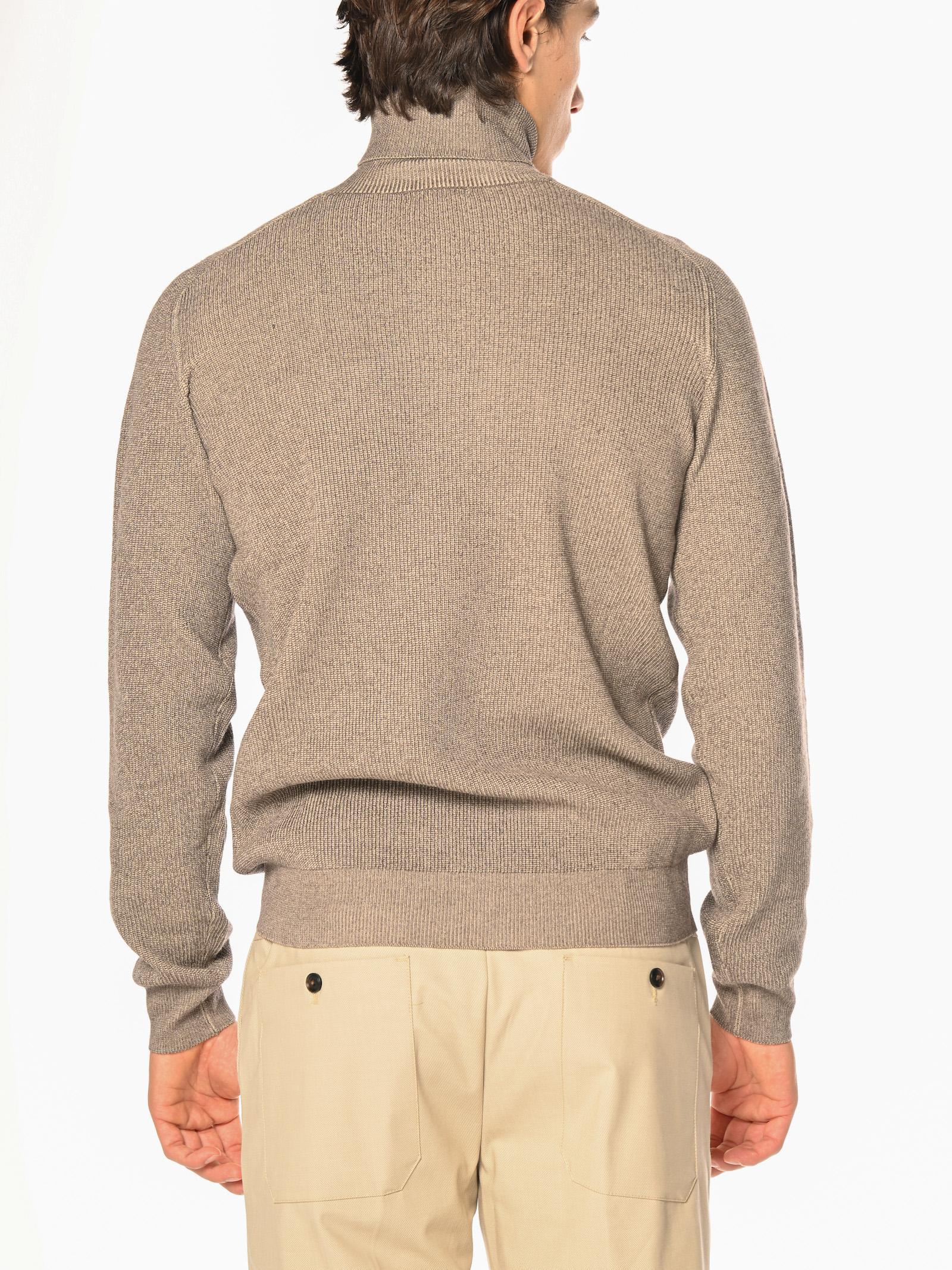 Maglia Seinse Fango dolcevita costa melange MI3072 FANGO SEINSE 