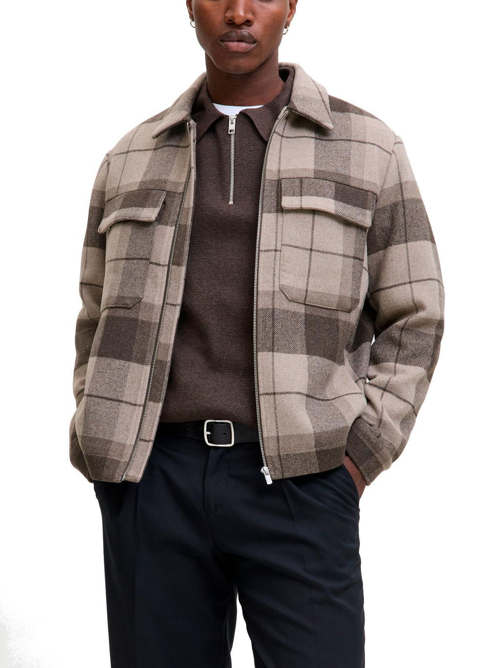 Giubbotto Jack & Jones Russel Beige 12259393 /Brindle JACK & JONES 