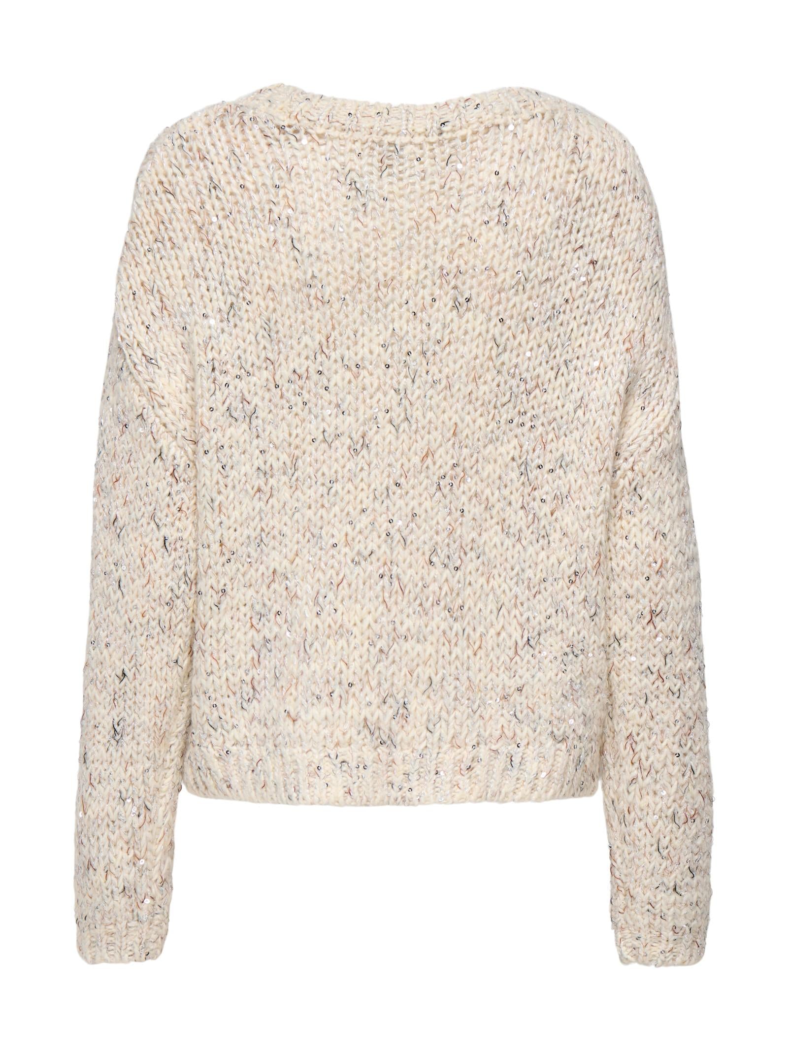 Maglia Only Winter Panna girocollo 15358405 /Egret ONLY 