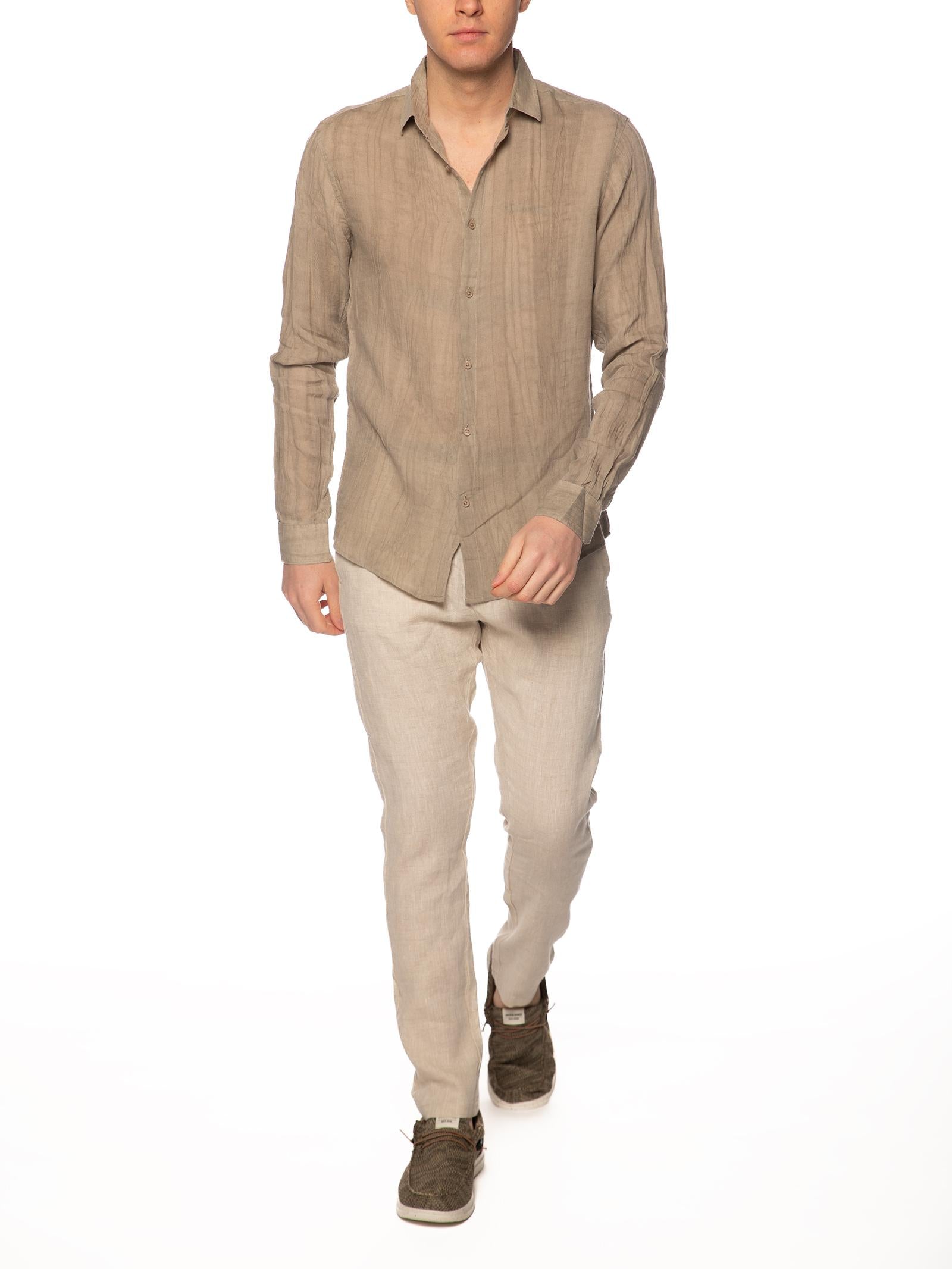 Camicia Gianni Lupo Fango mussolina GL7831S FANGO GIANNI LUPO 