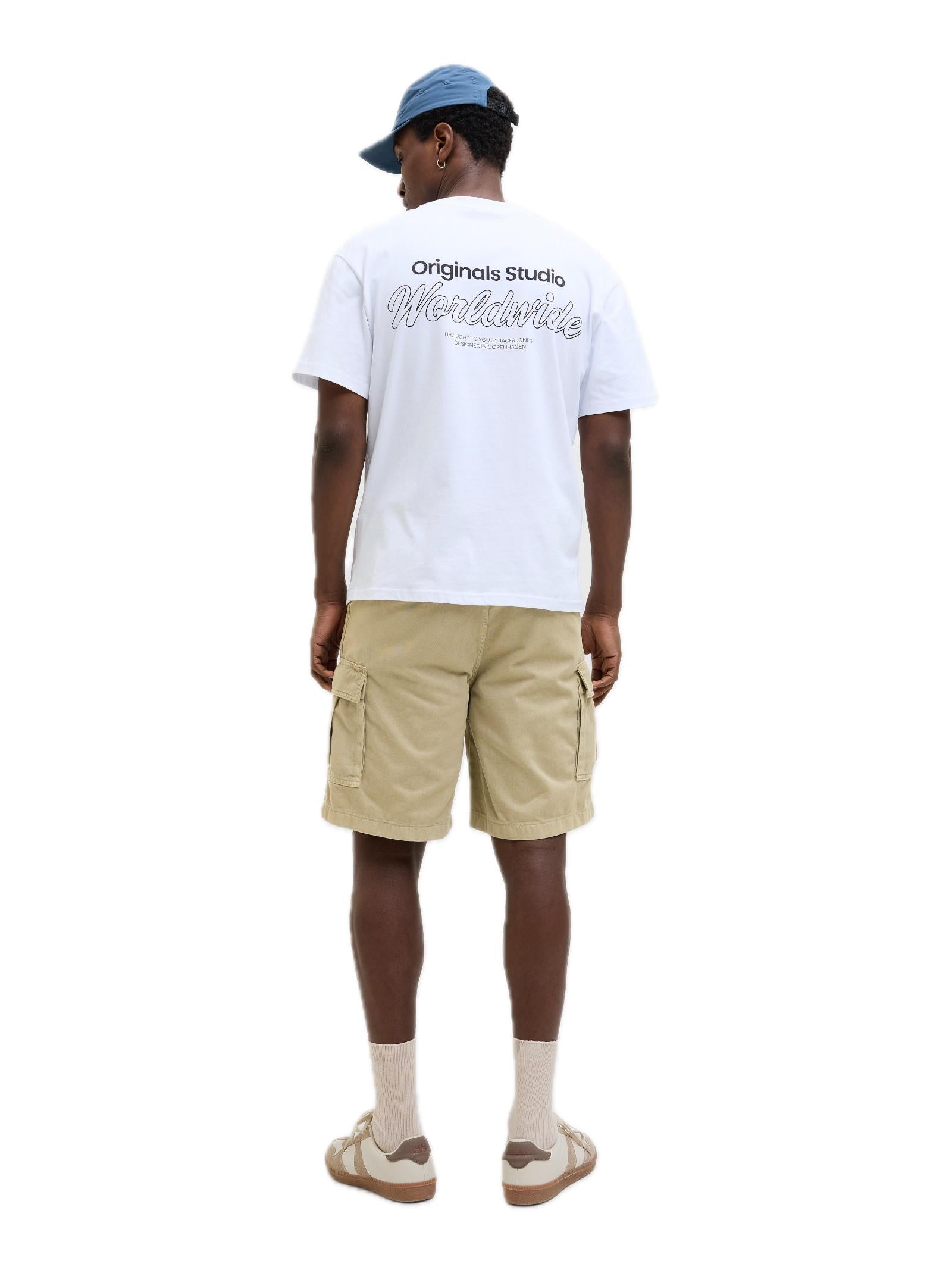 Bermuda Jack & Jones Beige Karl cargo 12269374 /Crockery JACK & JONES 