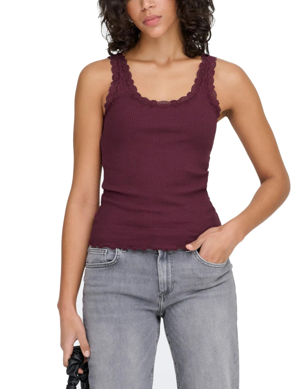 Top Only Bordeaux Sara pizzo 15345994 /Burgundy ONLY 