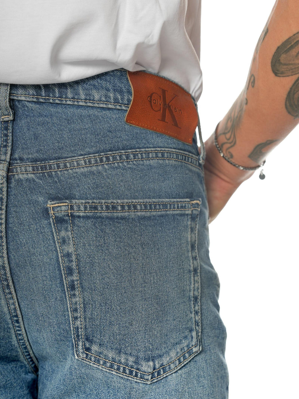 Jeans Calvin Klein Blue Denim Straight LV04RB770G 587 CALVIN KLEIN 