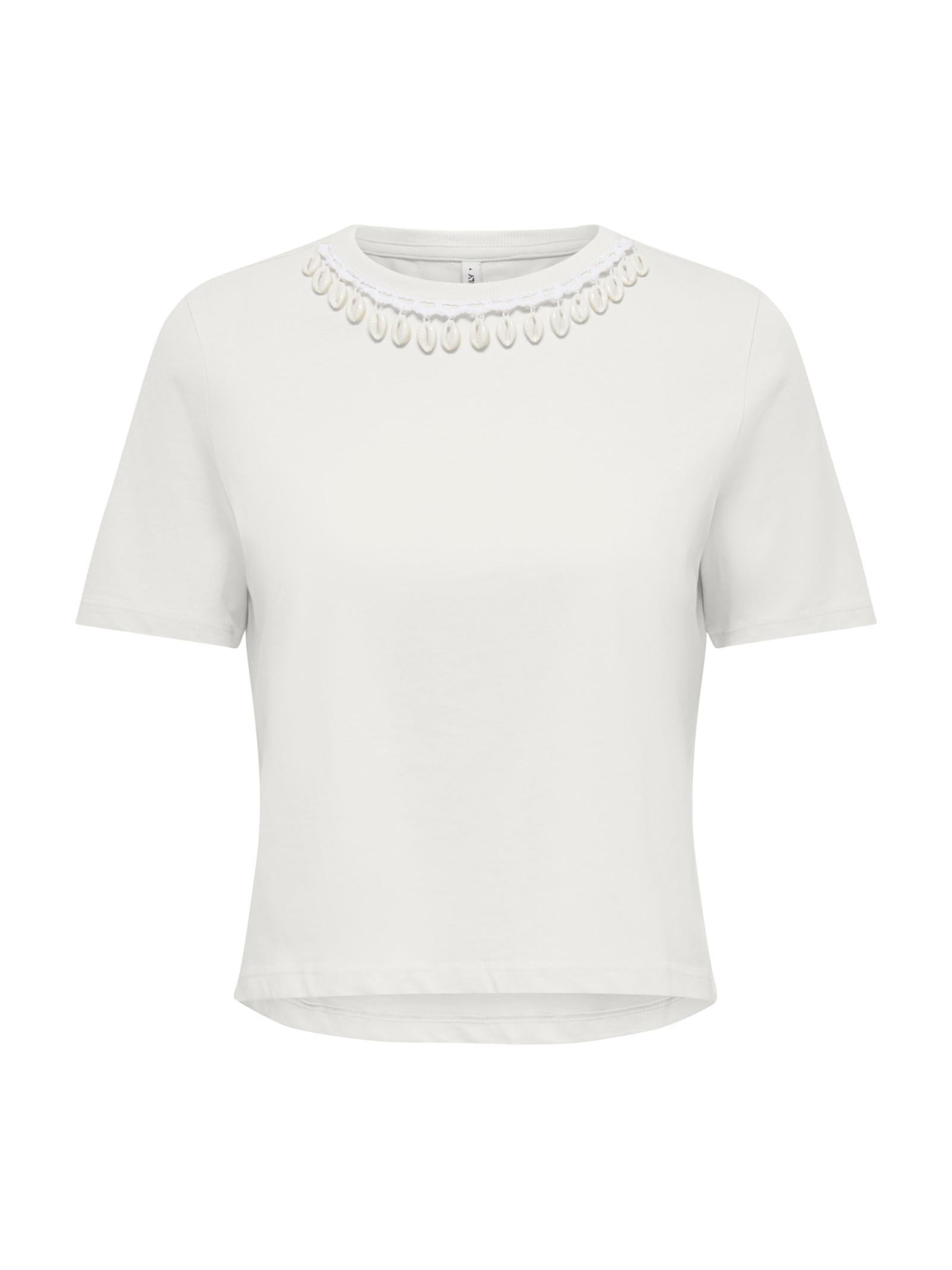 T-shirt Only Bianco Livy conchiglie 15372088 /Cloud Dancer ONLY 