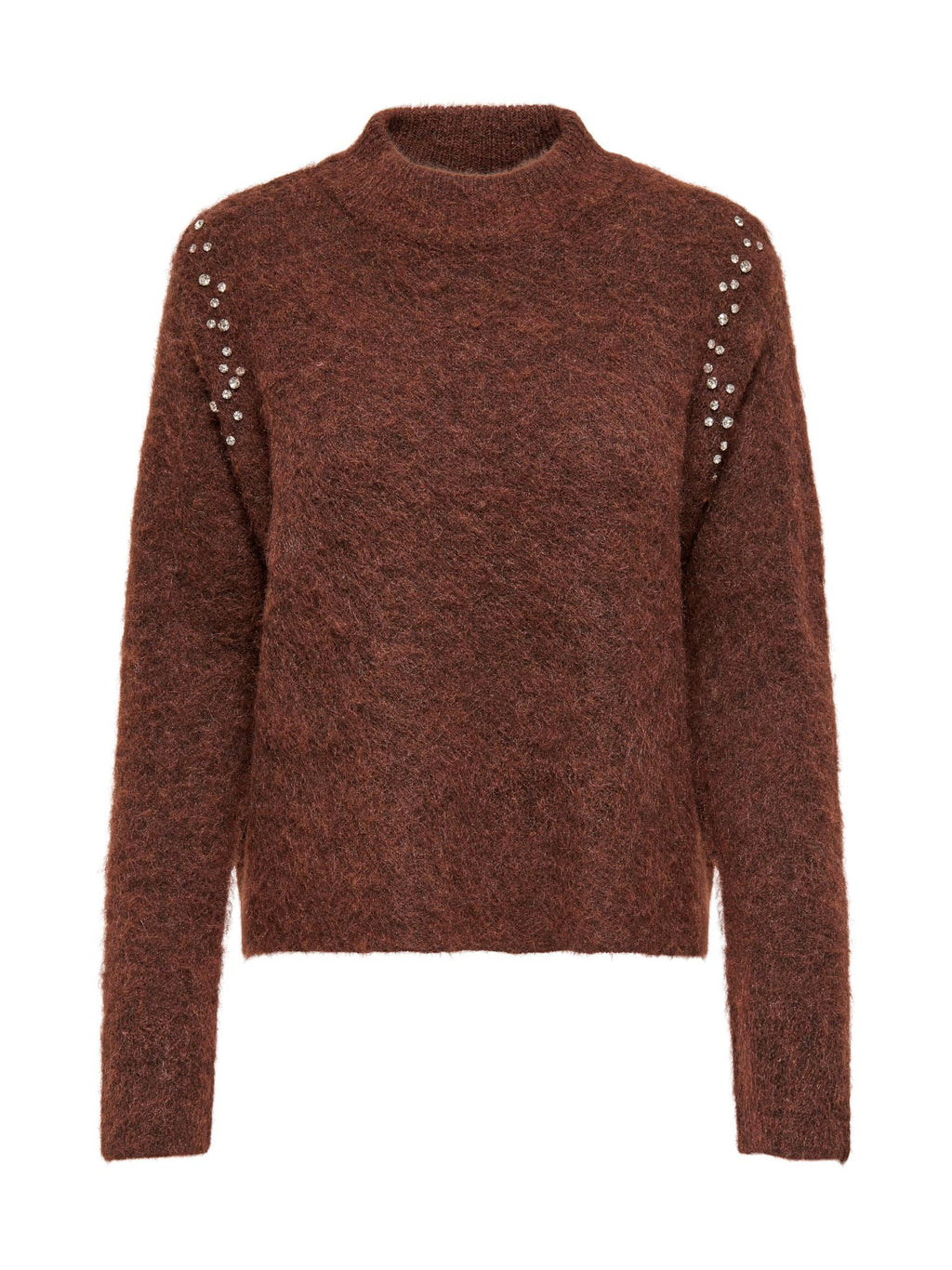 Maglia Only Rina Marrone con strass 15358511 /Shaved Chocolate ONLY 