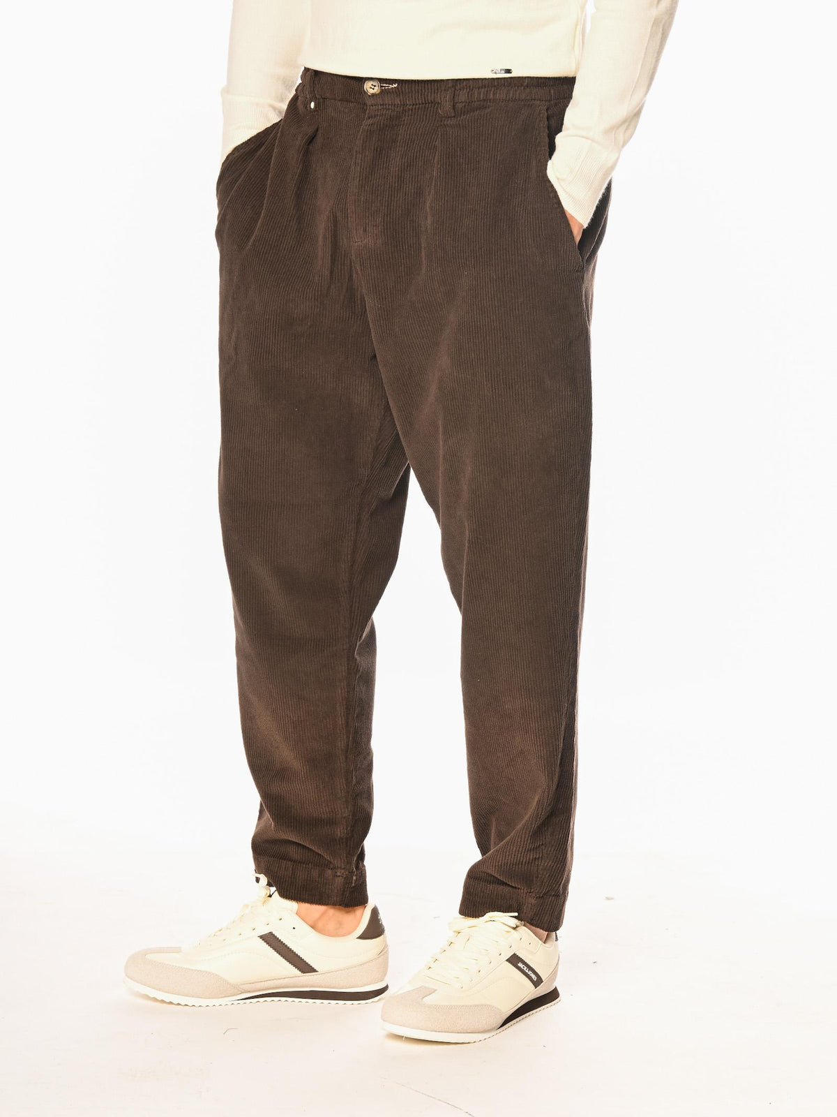 Pantalaccio Block Eleven Marrone in velluto 05BL2580189 CASTAGNO BLOCK ELEVEN 