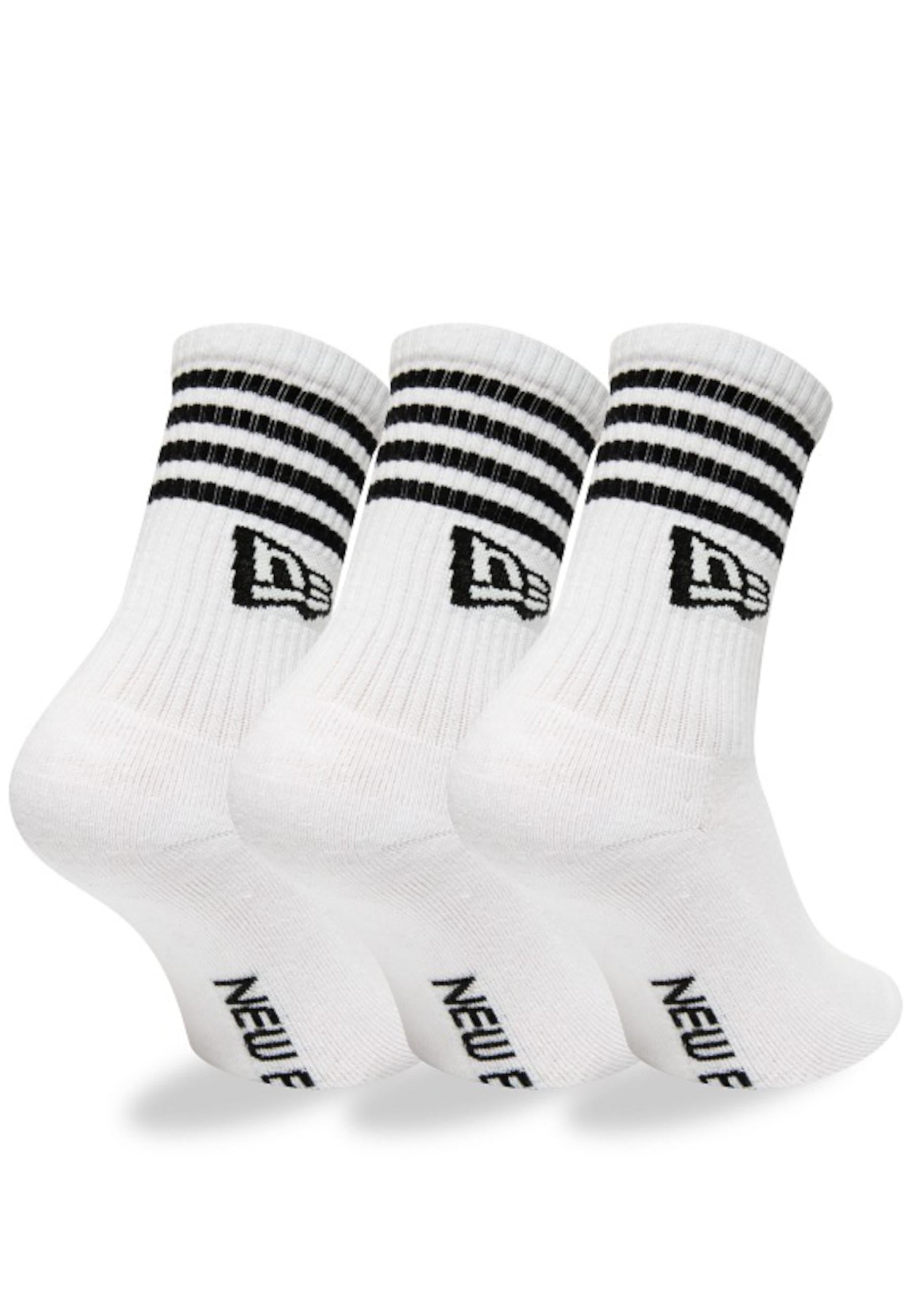 Calzini New Era Bianco Tripack 13113626 WHI NEW ERA 