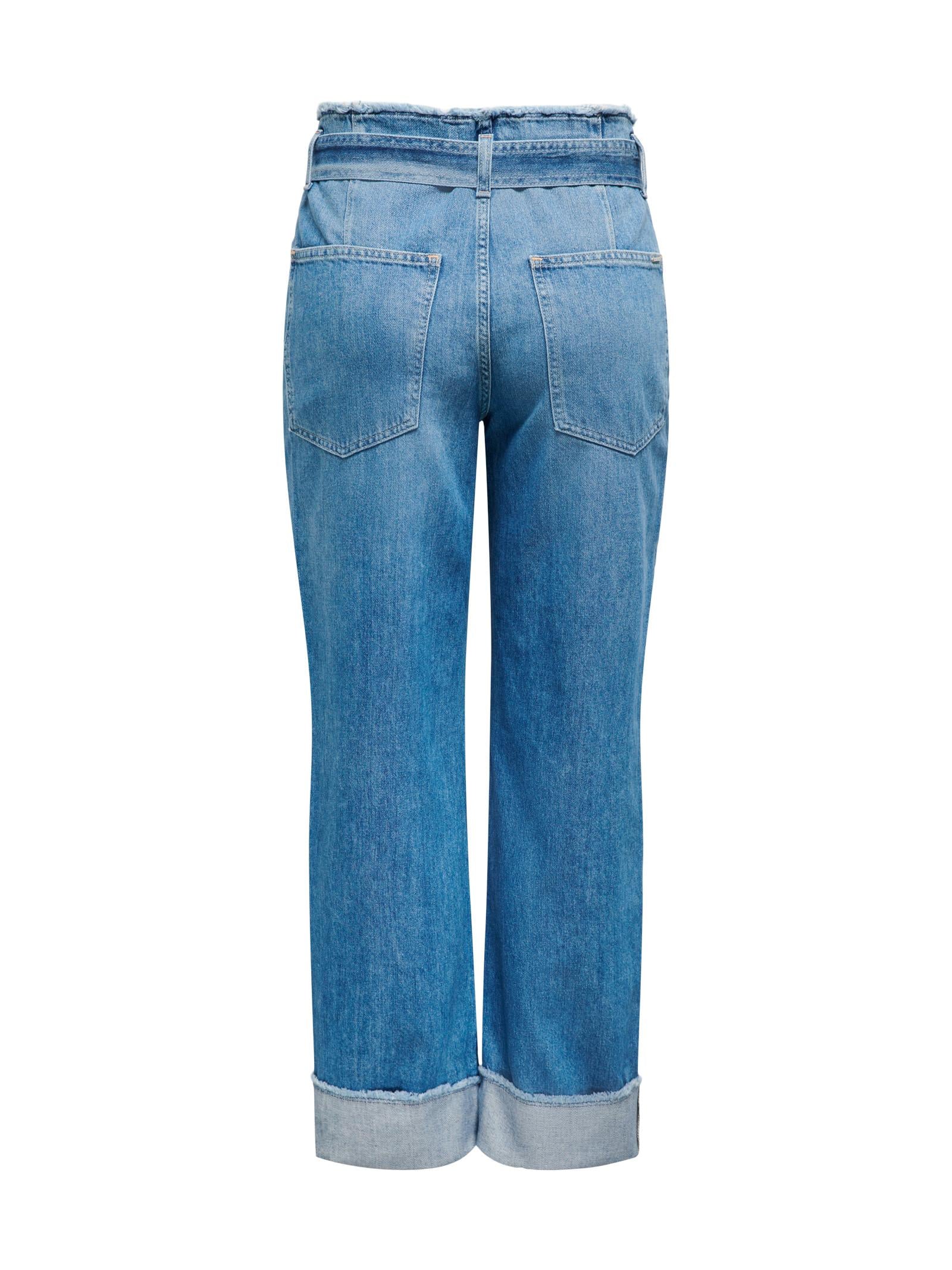 Jeans Only Maddie Medium Blue con risvolto e cinturino 15298093 /Medium Blue Denim ONLY 