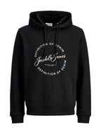 Felpa Jack & Jones Nero Grayson con stampa 12288378 /Black JACK & JONES 