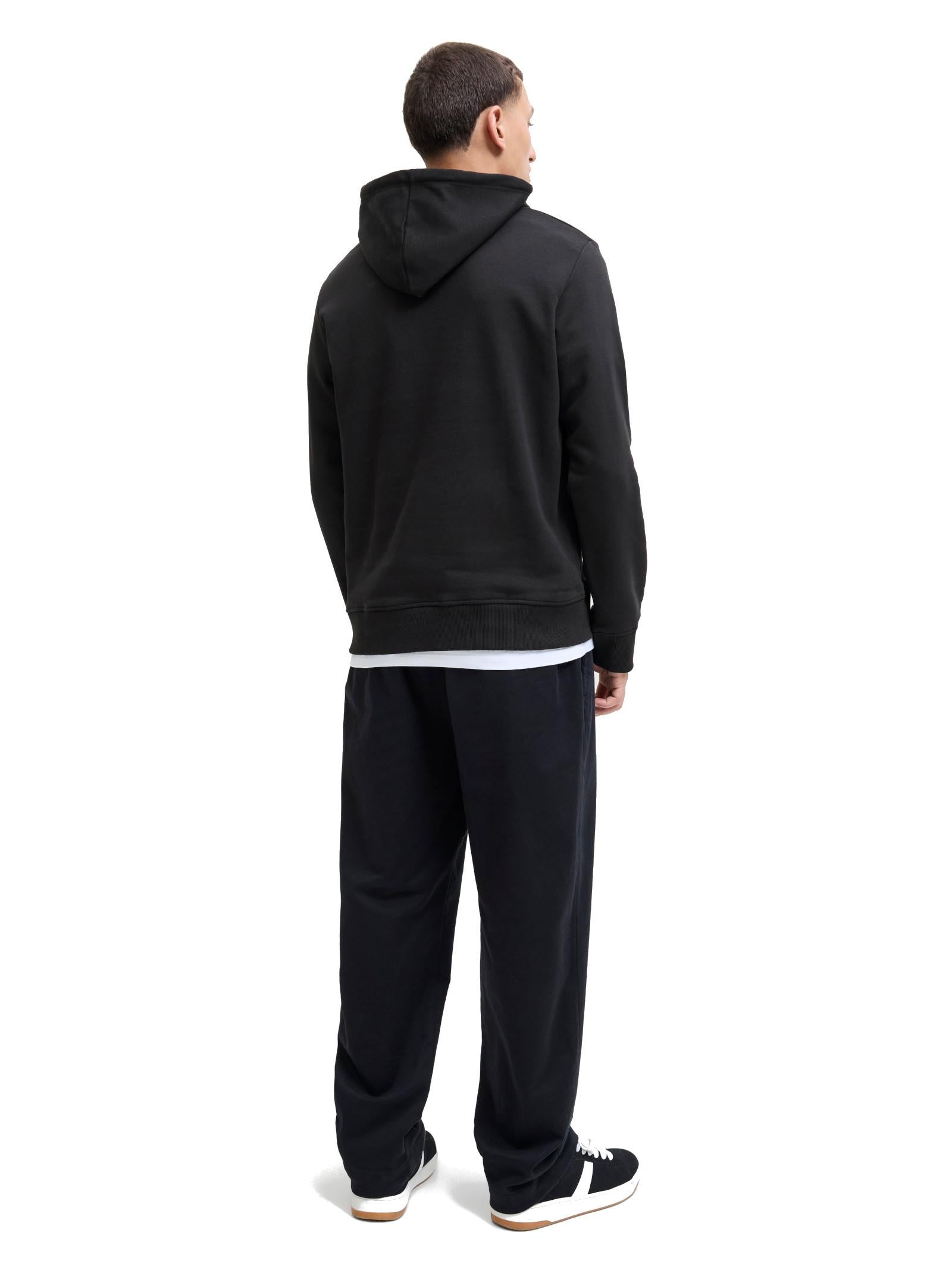 Felpa Jack & Jones Urban Nero cappuccio 12279115 /Black JACK & JONES 