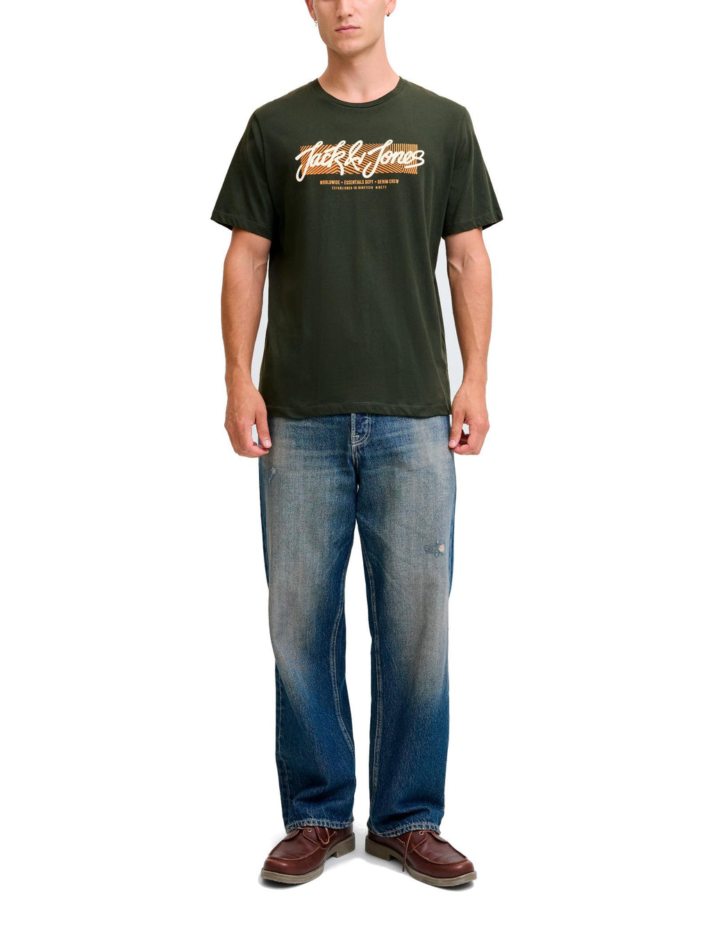 T-shirt Jack & Jones Urban Verde con stampa 12279114 /Duffel Bag JACK & JONES 