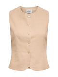 Gilet Only Goa Beige misto lino 15363724 /Oxford Tan ONLY 