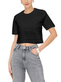 T-shirt Only Nero Betsy dettaglio pizzo 15346327 /Black ONLY 