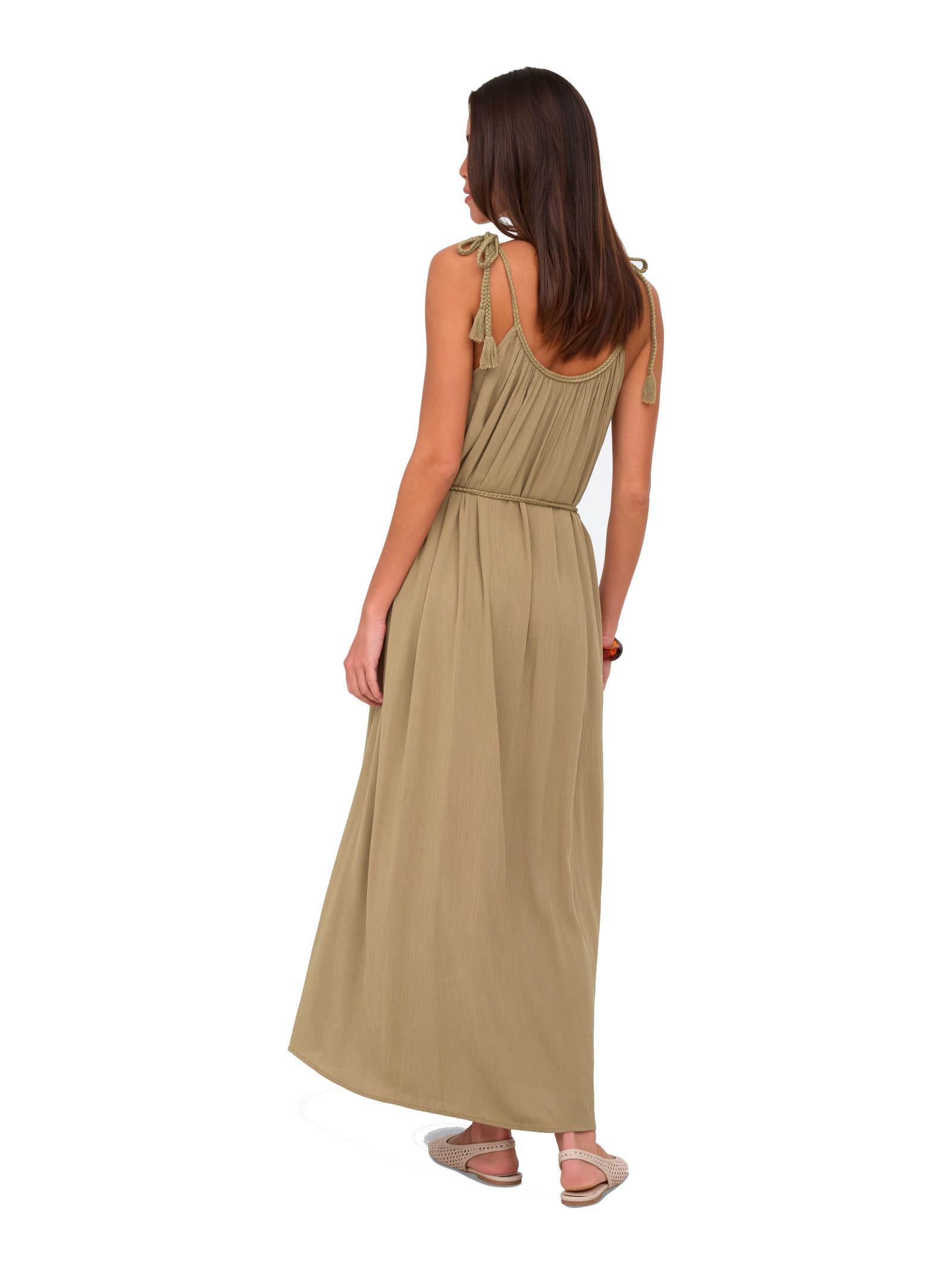 Abito JDY Beige Liva lungo 15367118 /Petrified Oak JDY 