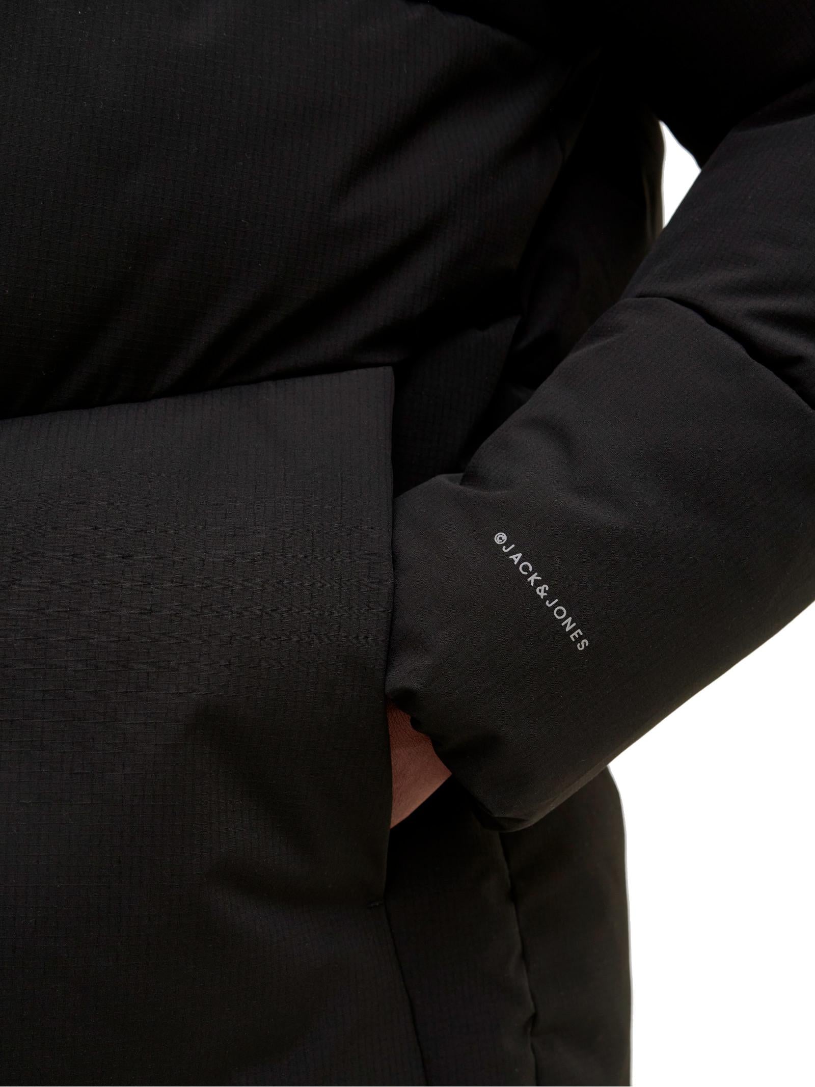 Piumino Jack & Jones Global Nero con cappuccio 12283517 /Black JACK & JONES 